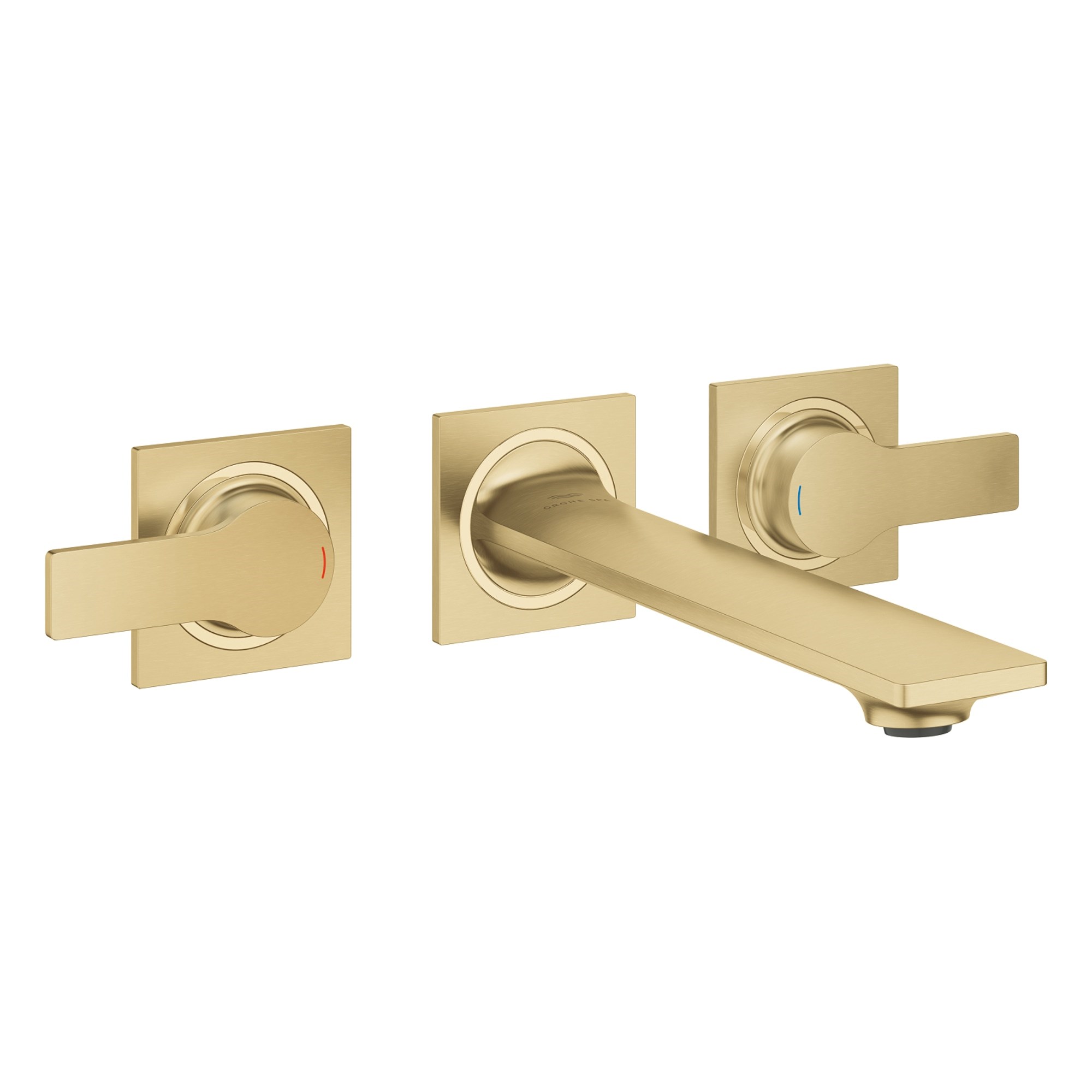Grohe Allure Ankastre 3 Delikli Lavabo Bataryası M Boy Fırçalı Altın 20193GN2