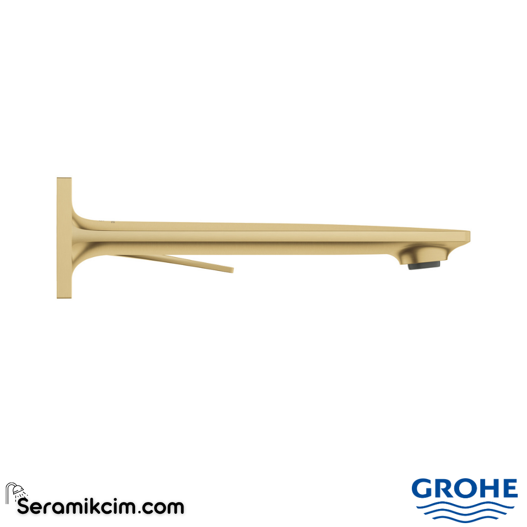 Grohe Allure Ankastre Lavabo Bataryası (Sıva Üstü Grubu), Fırçalı Altın 19386GN2 - 19386GN2