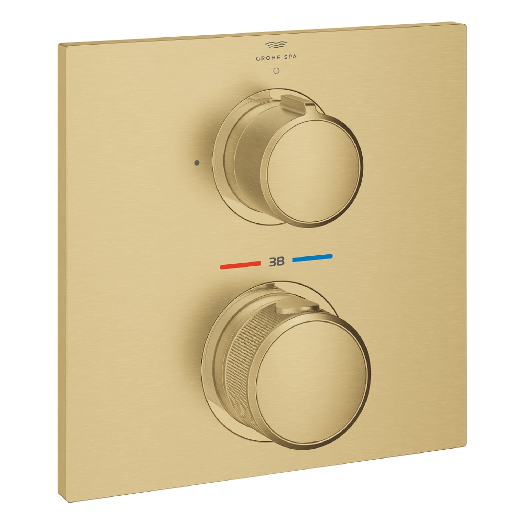 Grohe Allure Ankastre Termostatik Batarya 1 Vanalı Fırçalı Altın 19380GN2