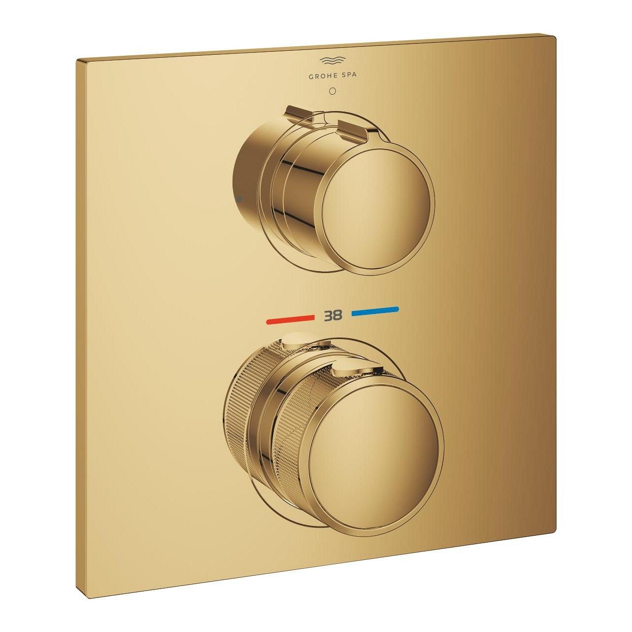 Grohe Allure Ankastre Termostatik Duş Bataryası (Sıva Üstü Grubu), Parlak Altın 19380GL2