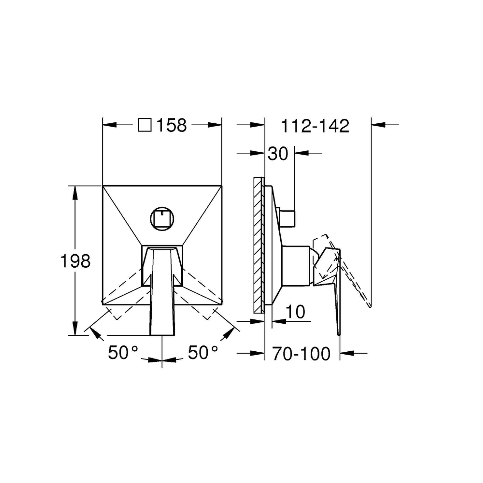 Grohe Allure Brilliant 3 Yollu Yönlendiricili Batarya Paslanmaz Çelik 24340DC0