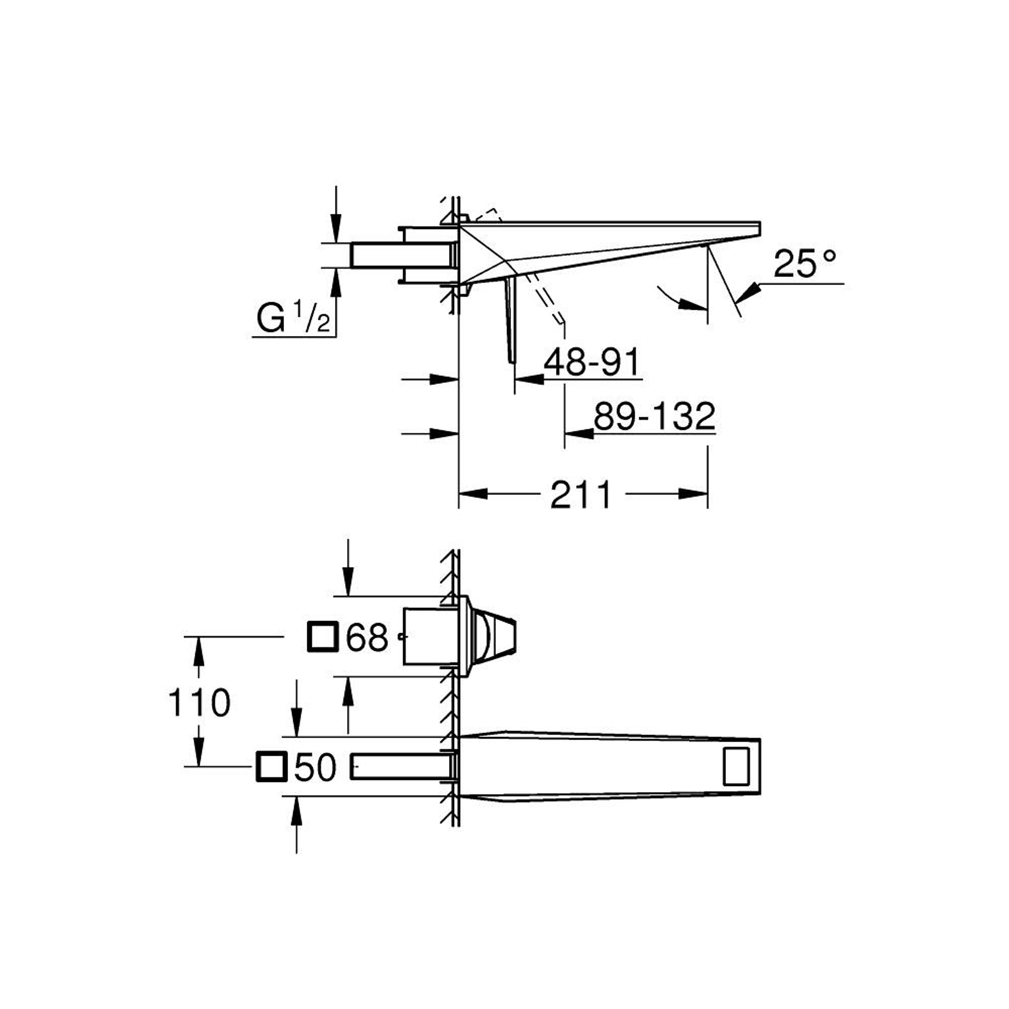 Grohe Allure Brilliant Private Collection Ankastre 2 Delikli Lavabo Bataryası M Boy Paslanmaz Çelik 29521DC0
