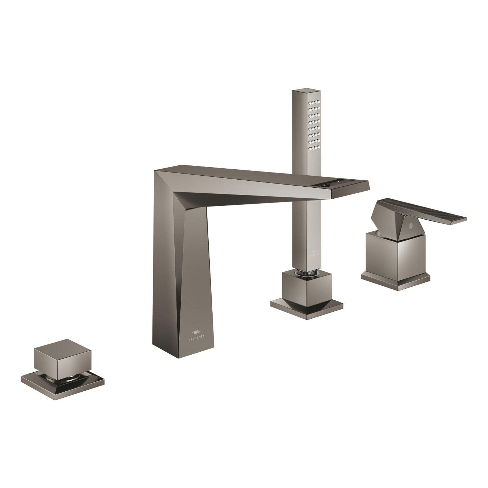 Grohe Allure Brilliant Private Collection 4 Delikli Küvet Bataryası Seti Fırçalı Sert Grafit 29523AL0