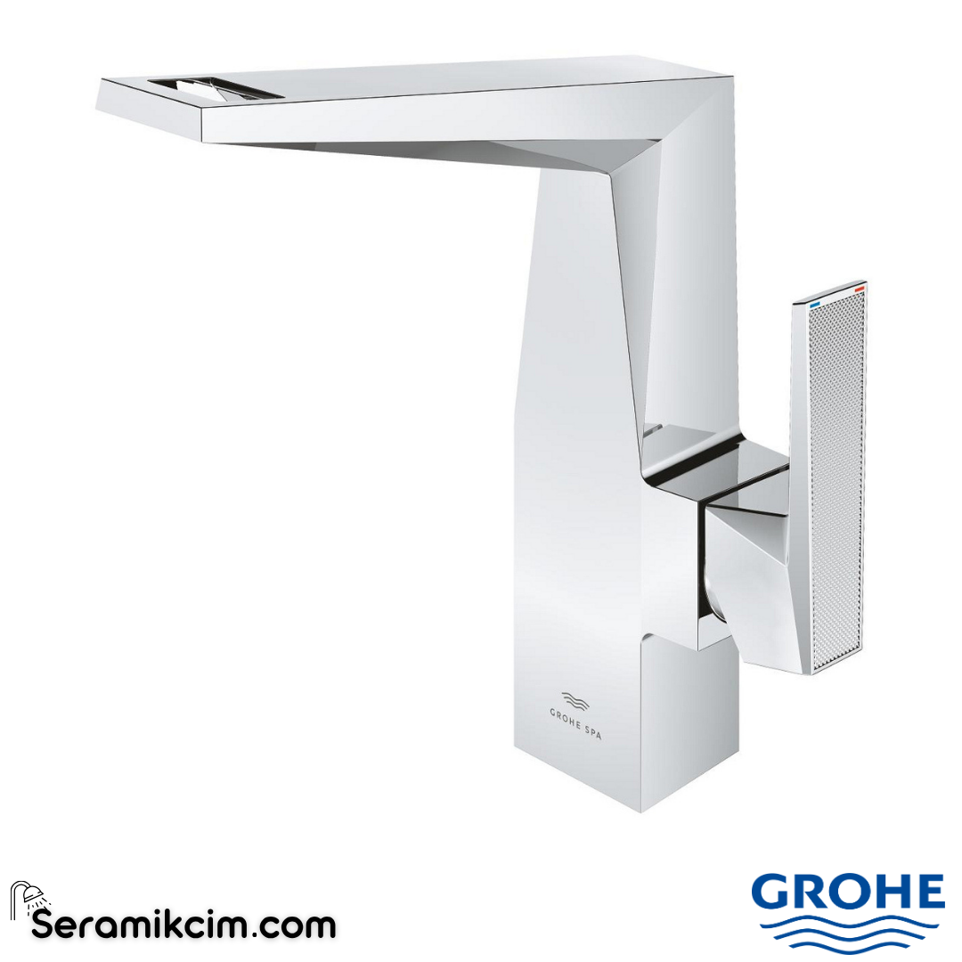 Grohe Allure Brilliant Private Collection L-Boy Sifon Kumandalı Yüksek Lavabo Bataryası Krom 24400000 - 24400000