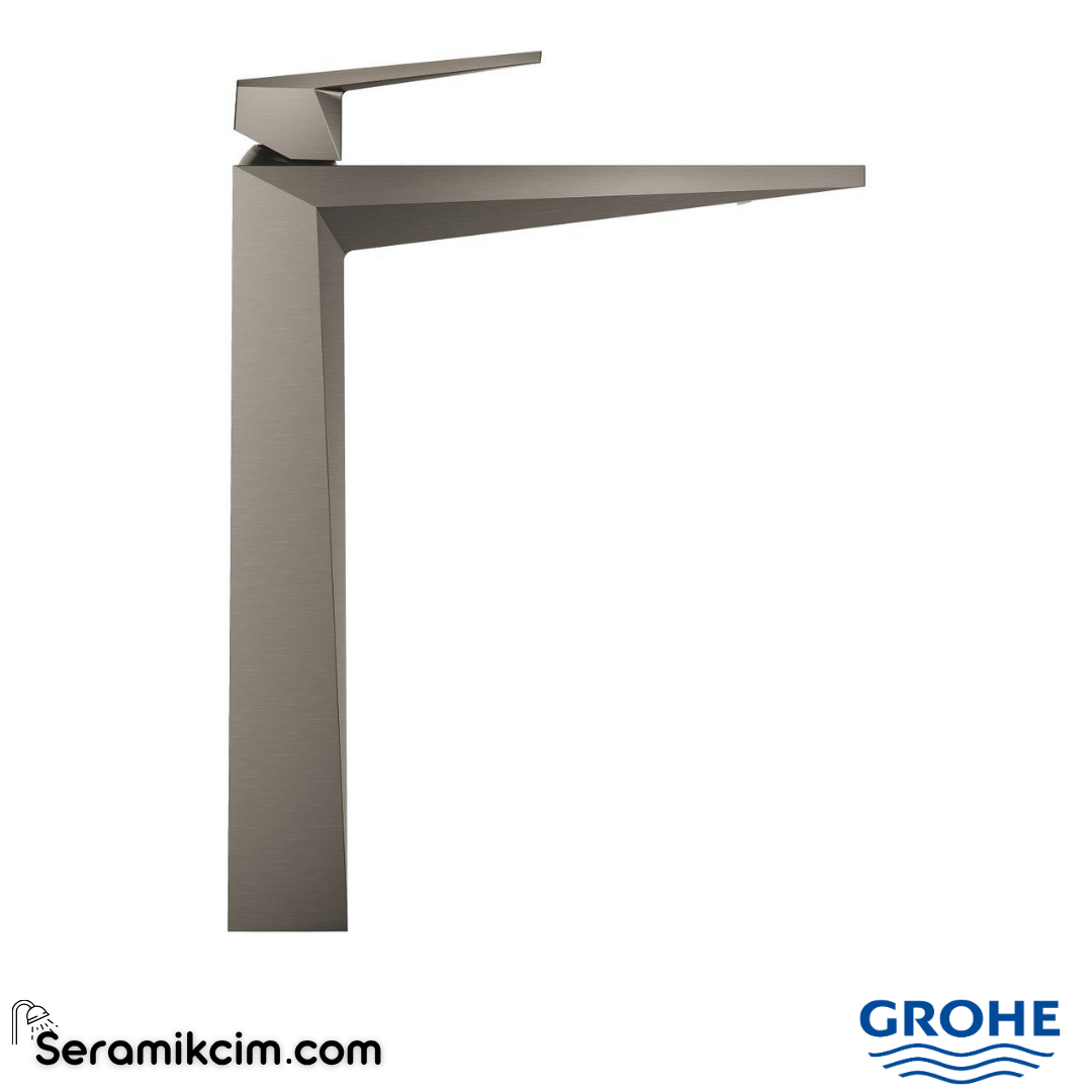 Grohe Allure Brilliant Private Collection XL-Boy Çanak Lavabo Bataryası, Fırçalı Sert Grafit 24417AL0