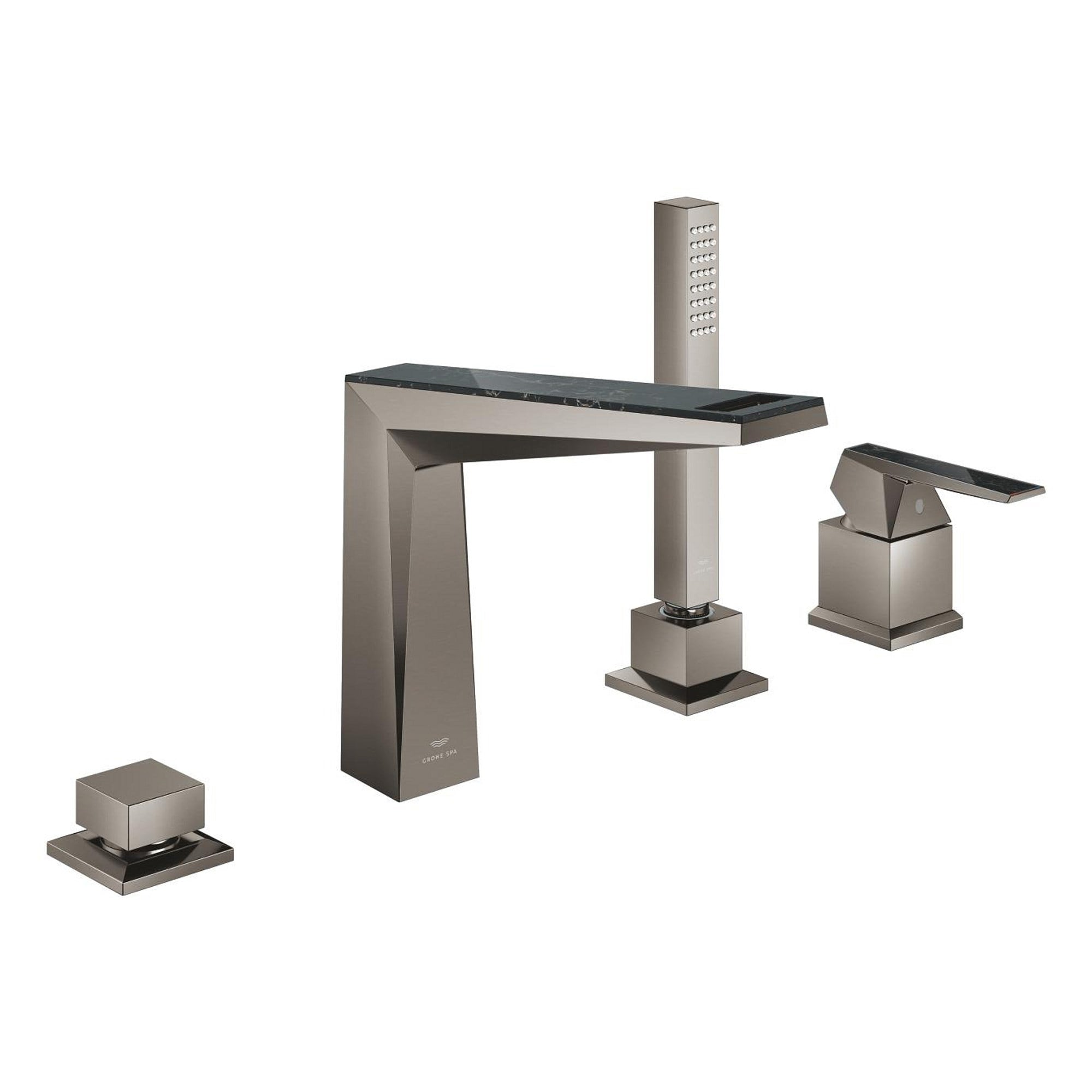 Grohe Allure Brilliant Private Collection 4 Delikli Küvet Bataryası Seti Fırçalı Sert Grafit 29527AL0