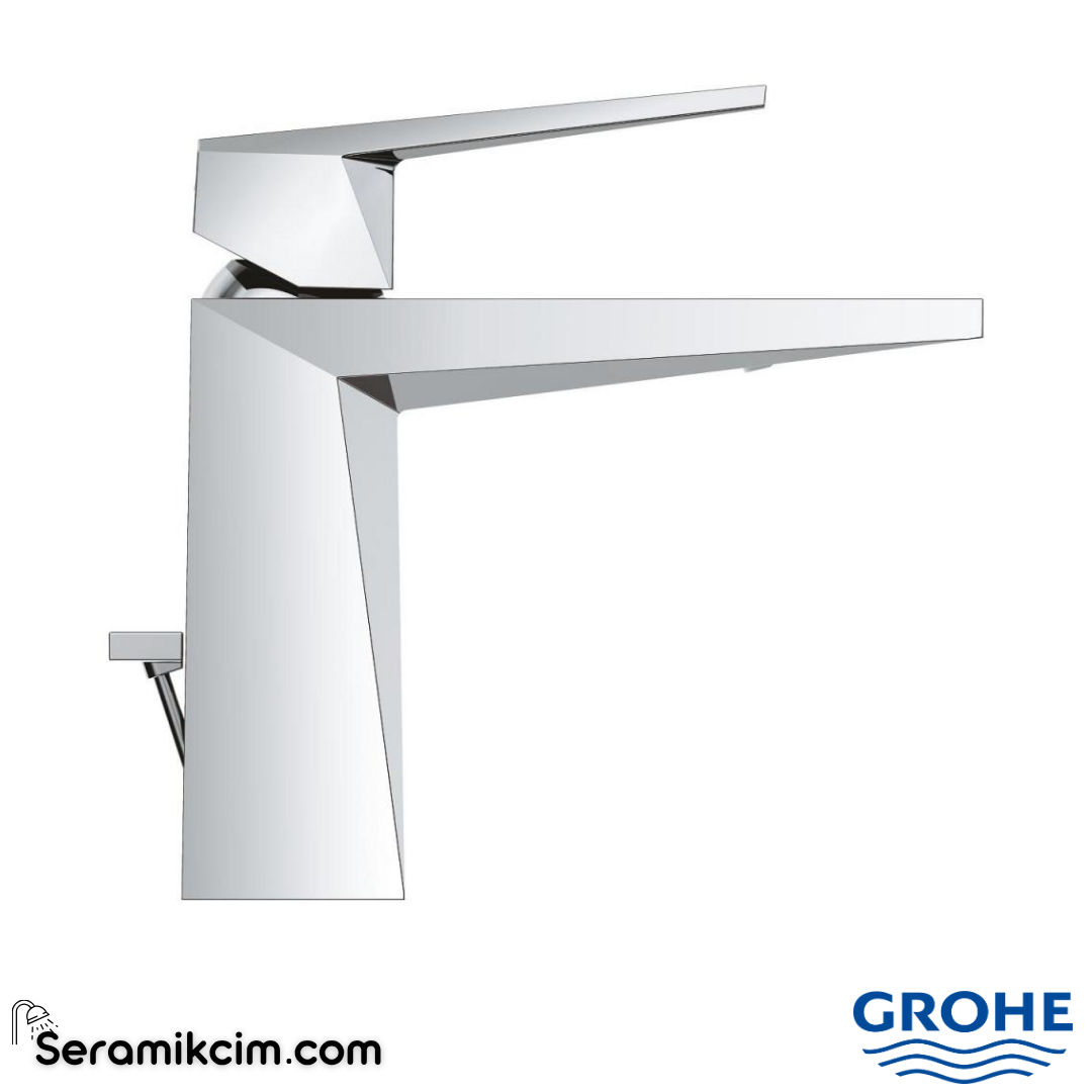 Grohe Allure Brilliant Private Collection M-Boy Lavabo Bataryası, Sifon Kumandalı Krom 24397000 - 24397000