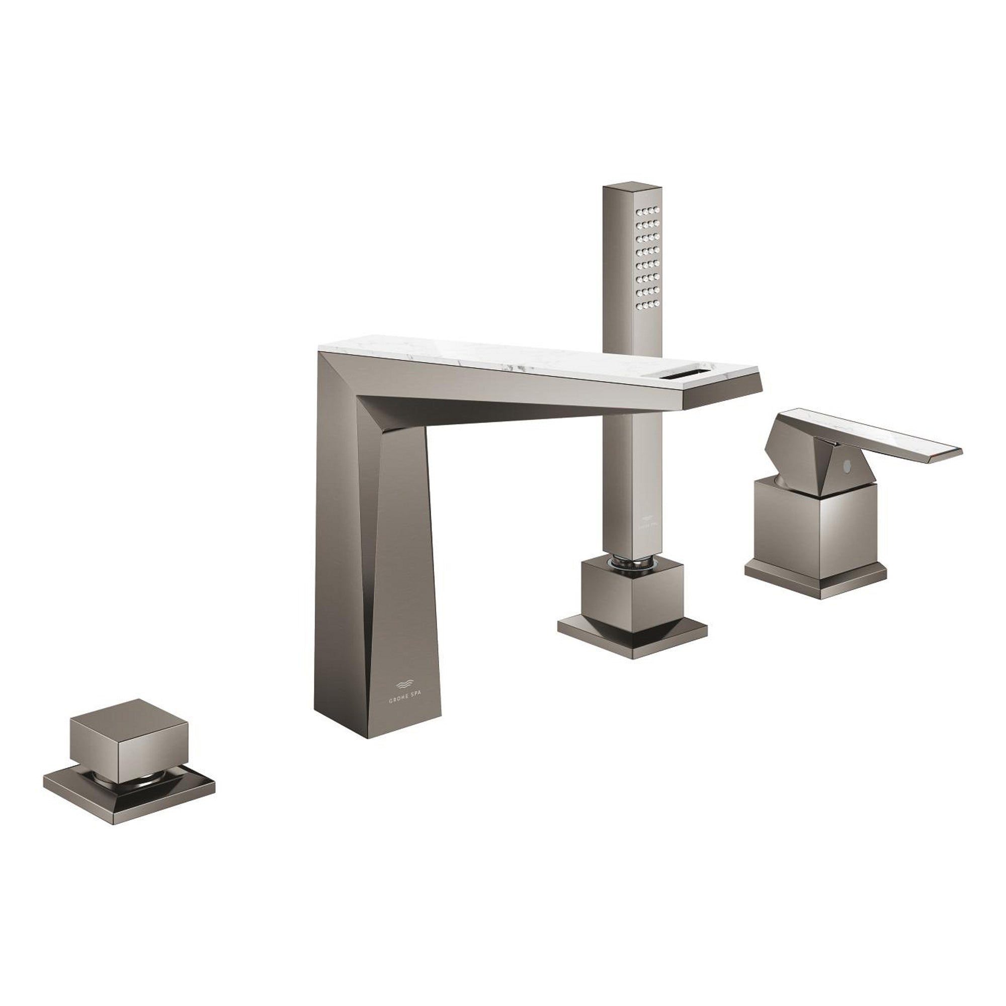 Grohe Allure Brilliant Private Collection 4 Delikli Küvet Bataryası Seti Fırçalı Sert Grafit 29525AL0