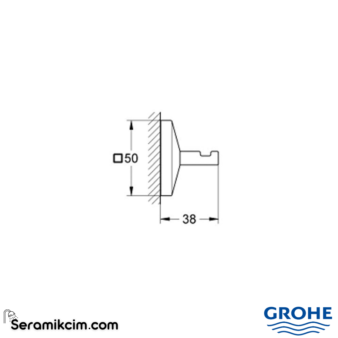 Grohe Allure Brilliant Robe Hook 40897000 - 40897000