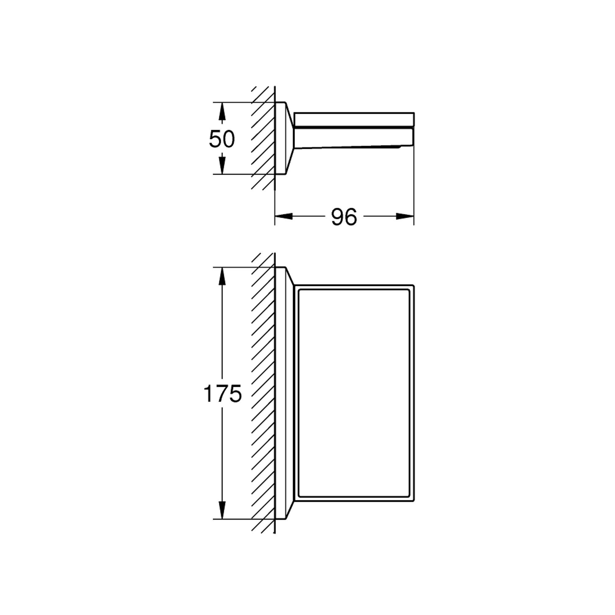 Grohe Allure Brilliant Sabunluklu Raf Krom 40907000