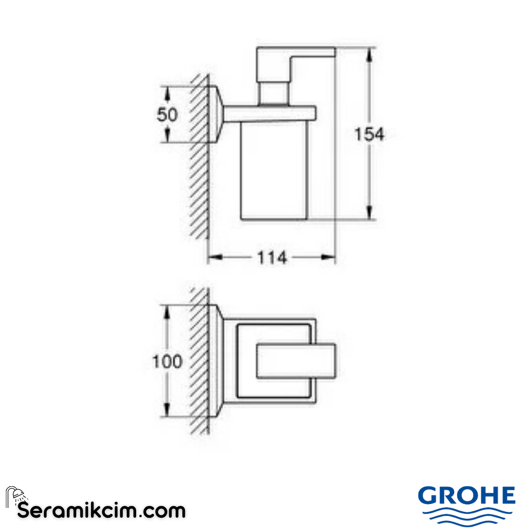 Grohe Allure Brilliant Sıvı Sabunluk 40894000