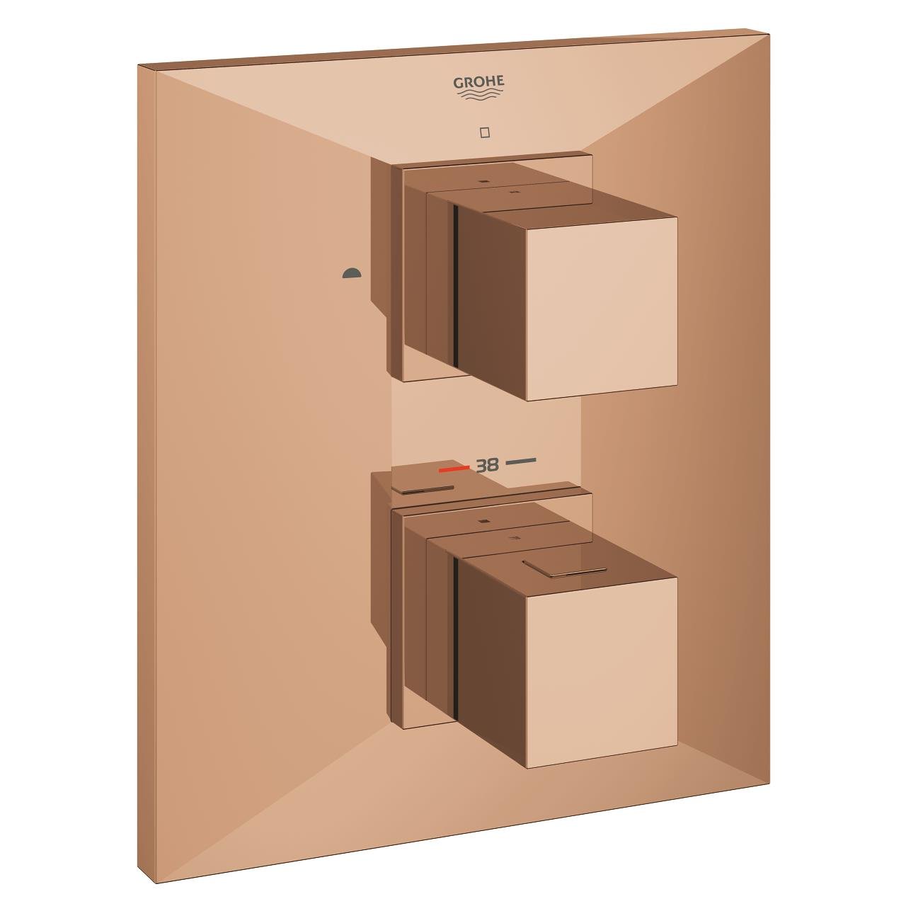 Grohe Allure Brilliant Termostatik Banyo Bataryası Parlak Bakır 19792DA0