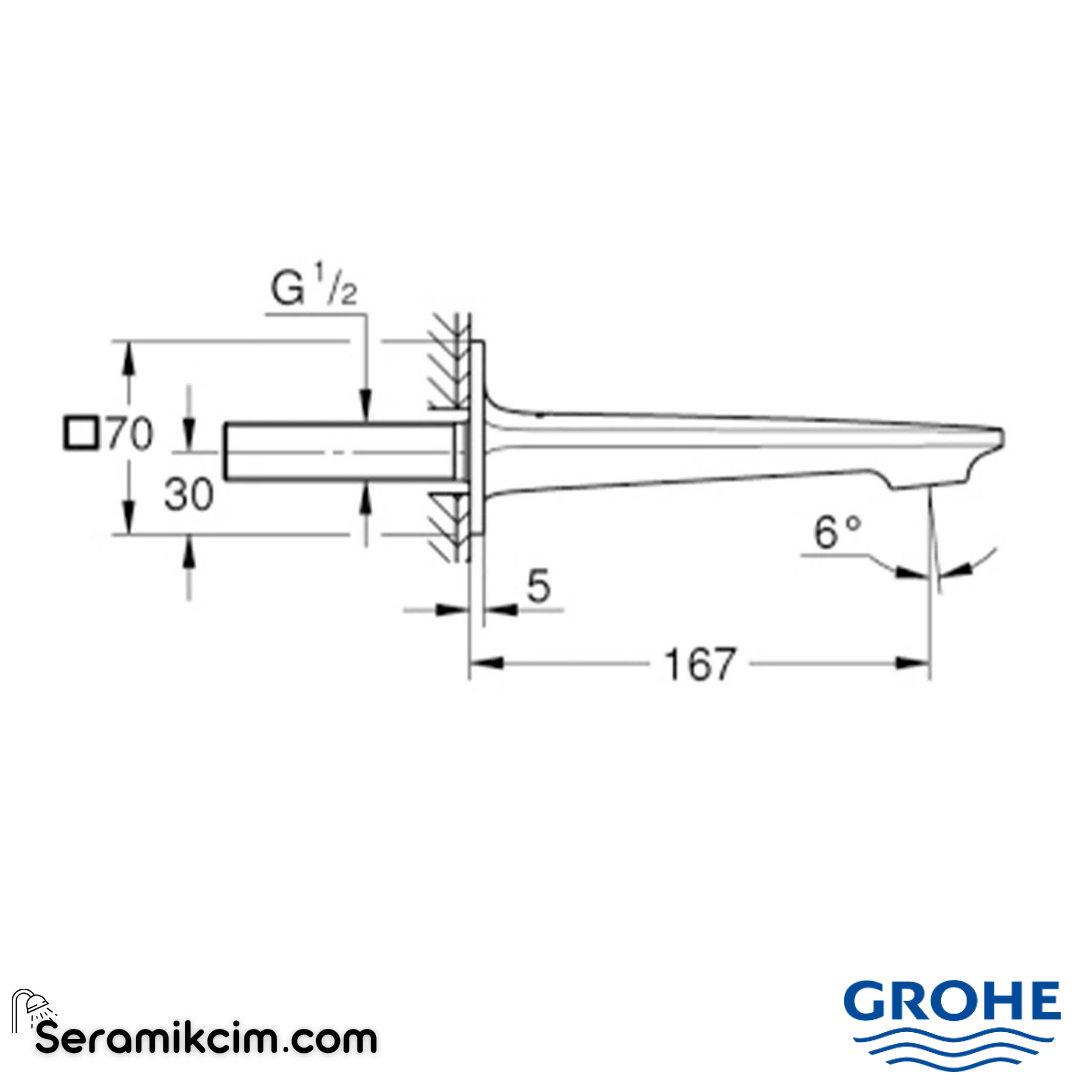 Grohe Allure Çıkış Ucu, Fırçalı Altın 13264GN1 - 13264GN1
