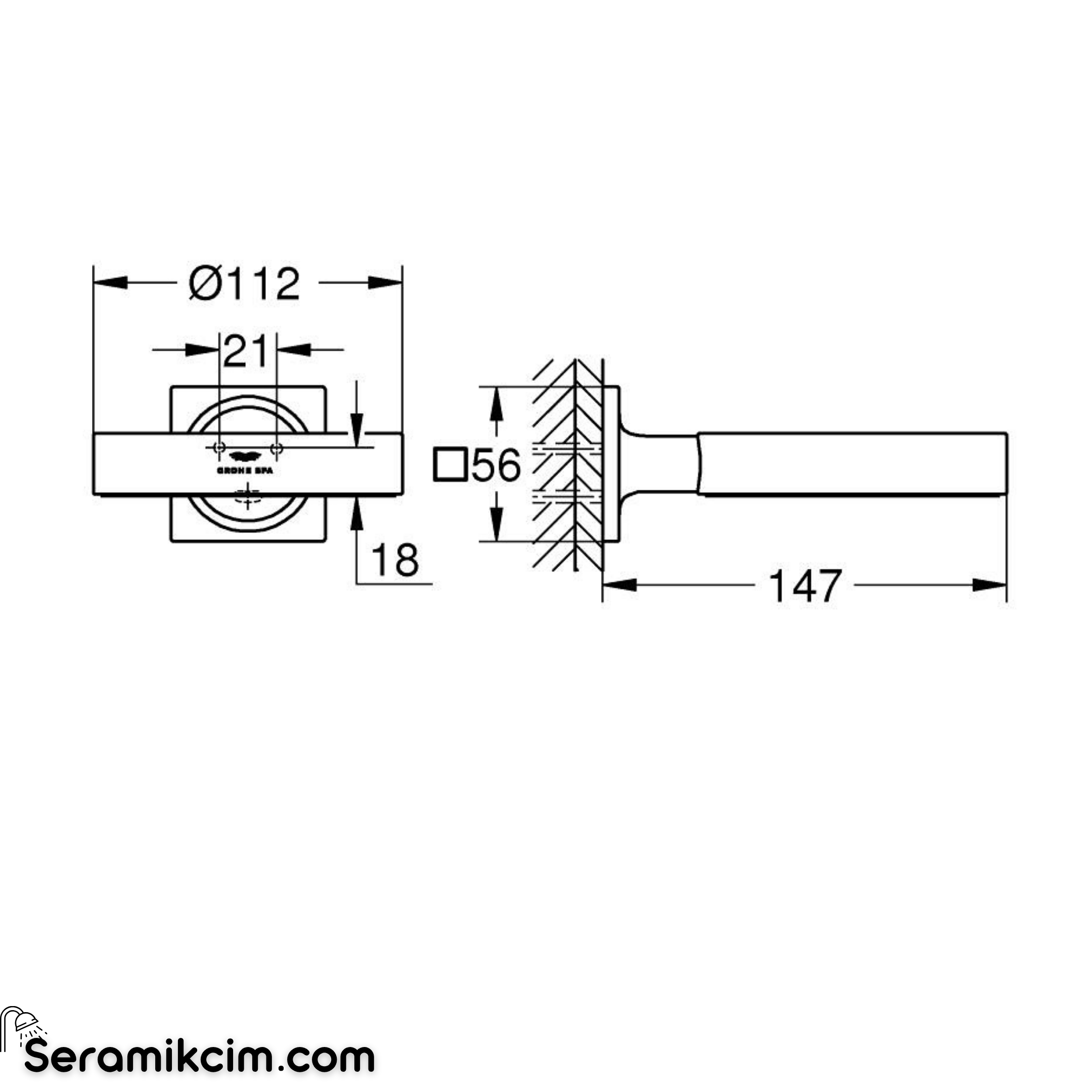 Grohe Allure Sabunluk Tutacağı, Fırçalı Bakır 40963DL1