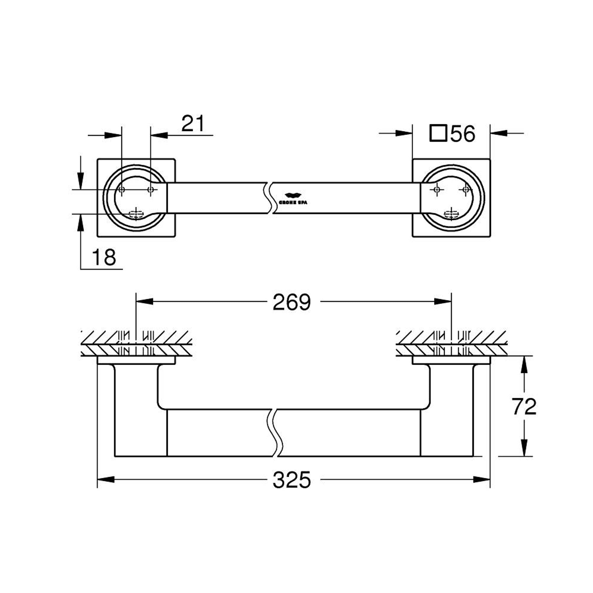 Grohe Allure Tutunma Barı Sert Grafit 40955A01