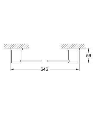 Grohe Allure Uzun Havluluk, Krom - 40341000