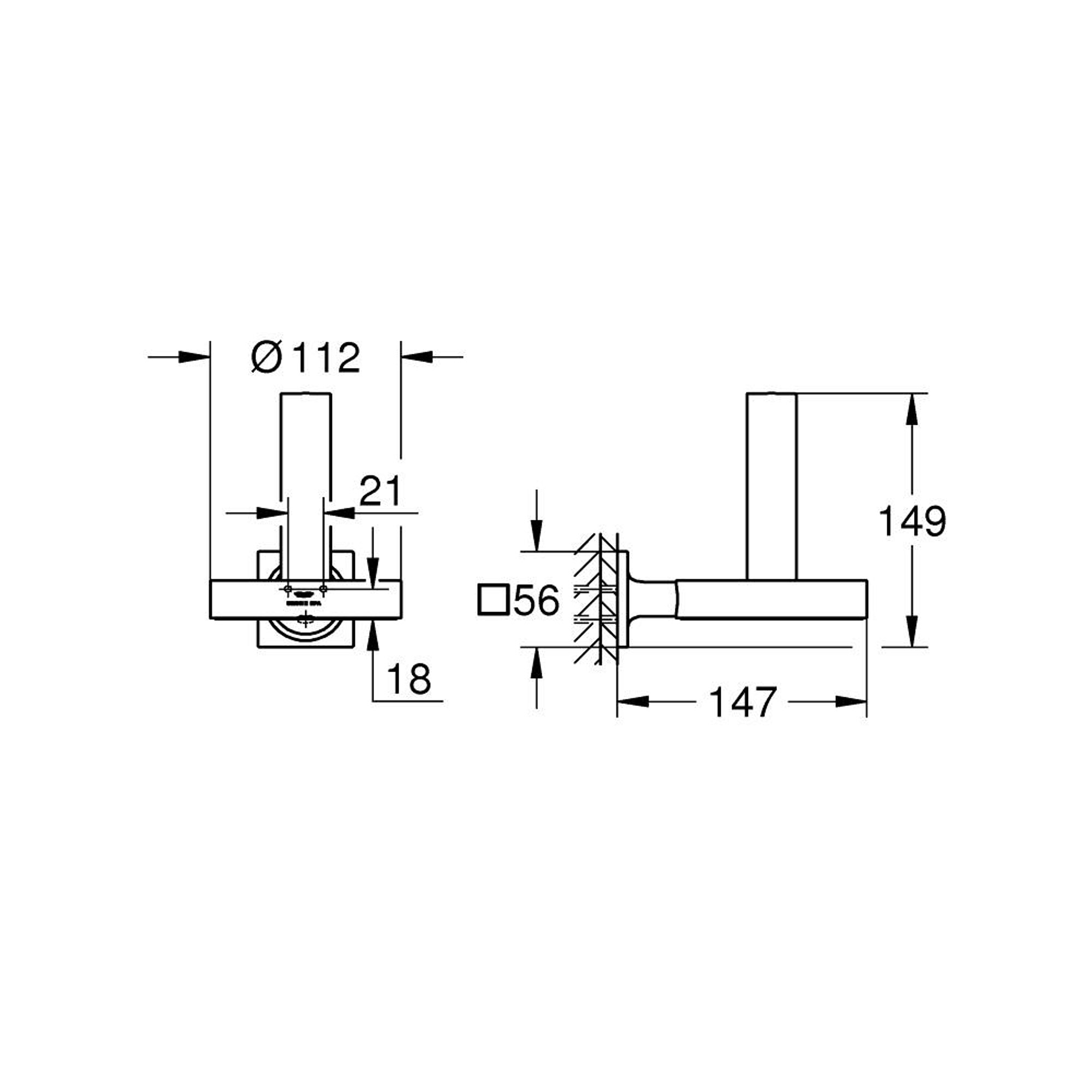 Grohe Allure Yedek Tuvalet Kağıtlığı Krom 40956001