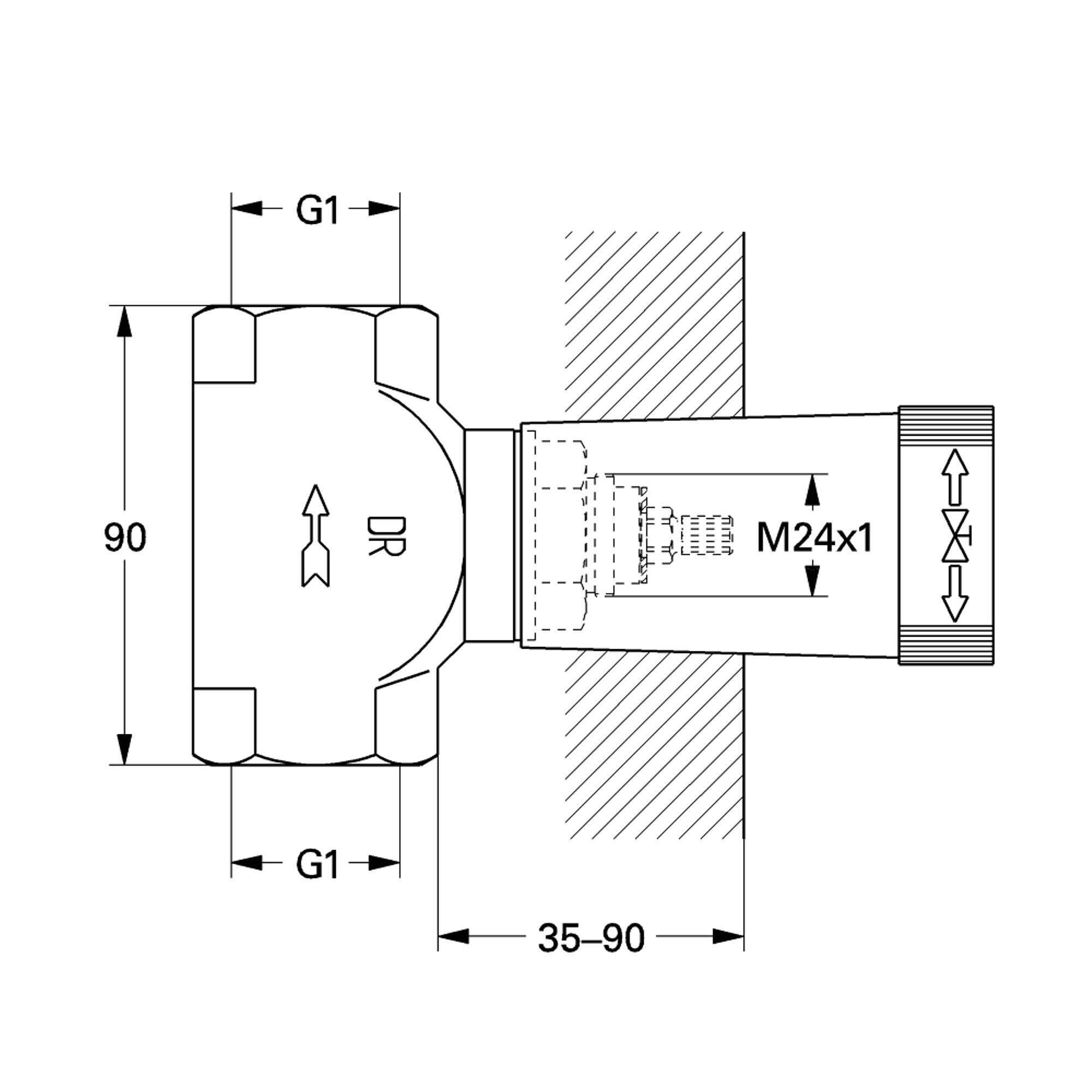 Grohe Ankastre Valf 1