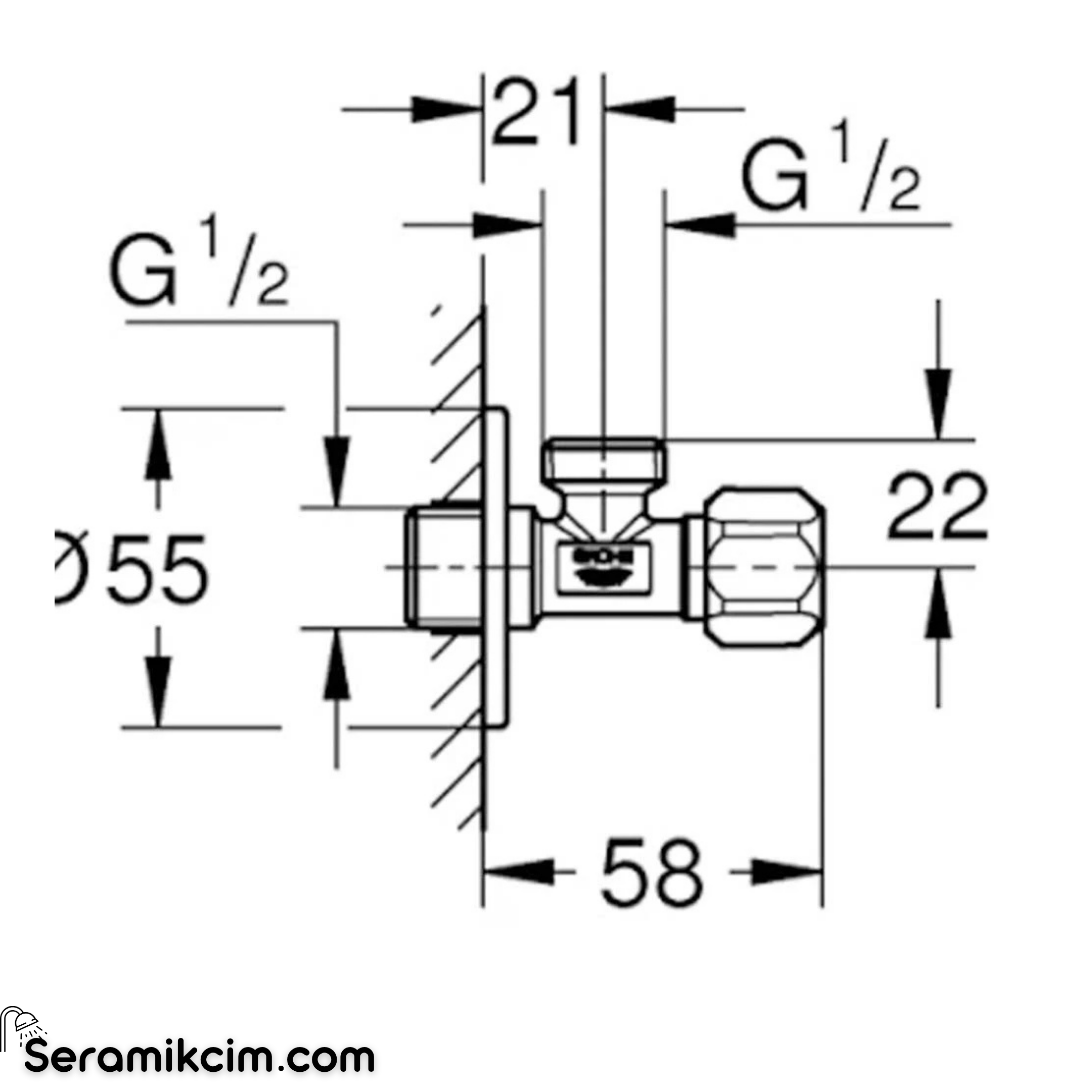 Grohe Ara Musluk 1/2