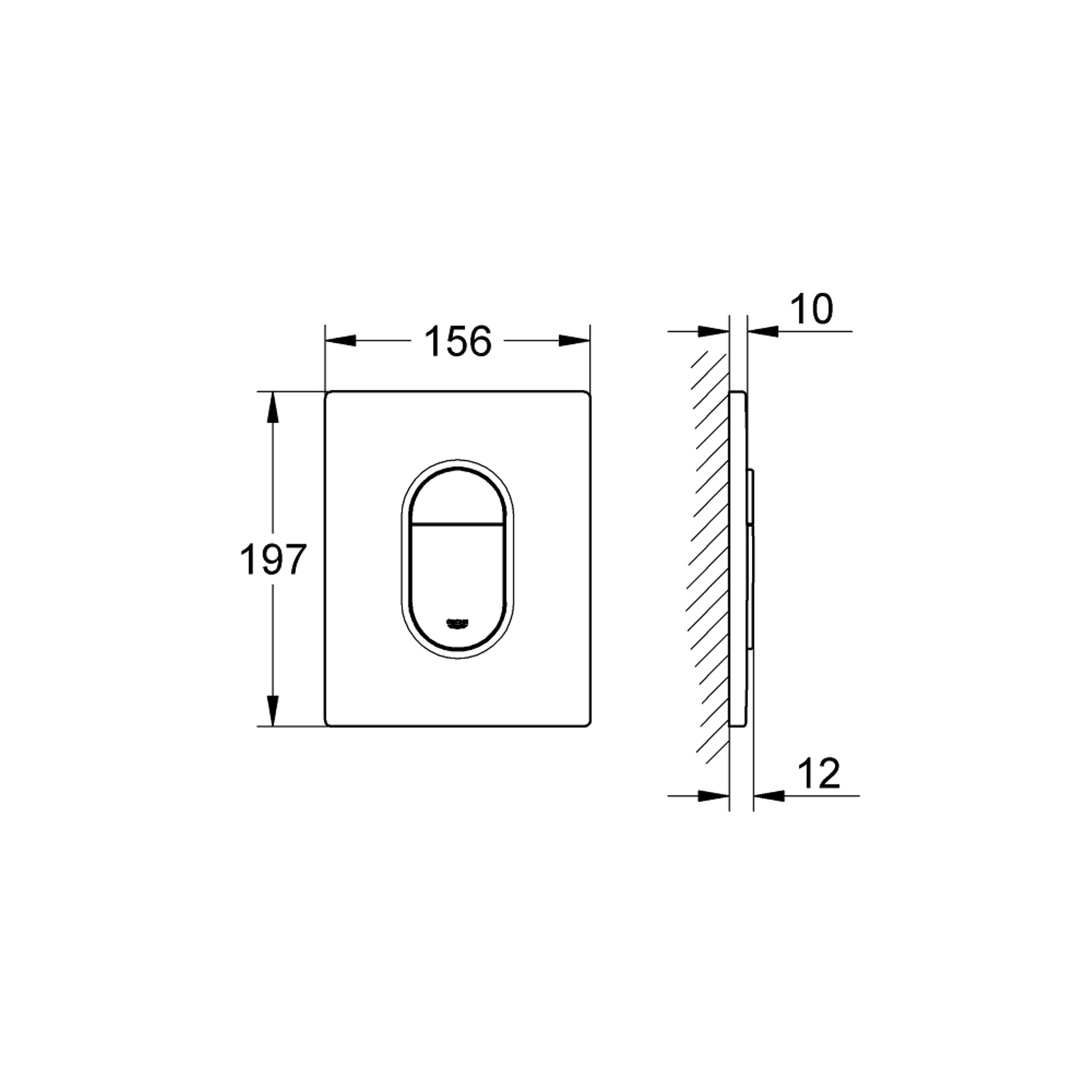 Grohe Arena Cosmopolitan Kumanda Paneli Krom 38844P00