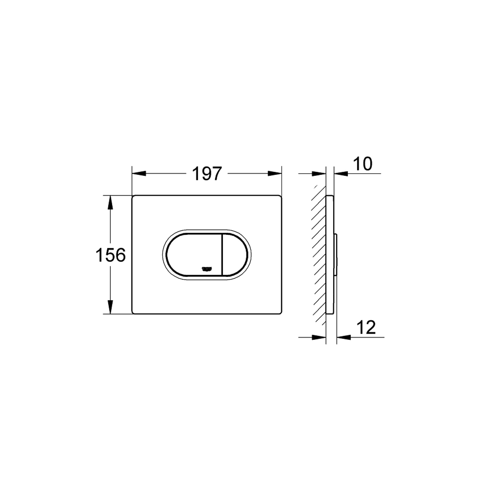 Grohe Arena Cosmopolitan Kumanda Paneli Beyaz 38858SH0