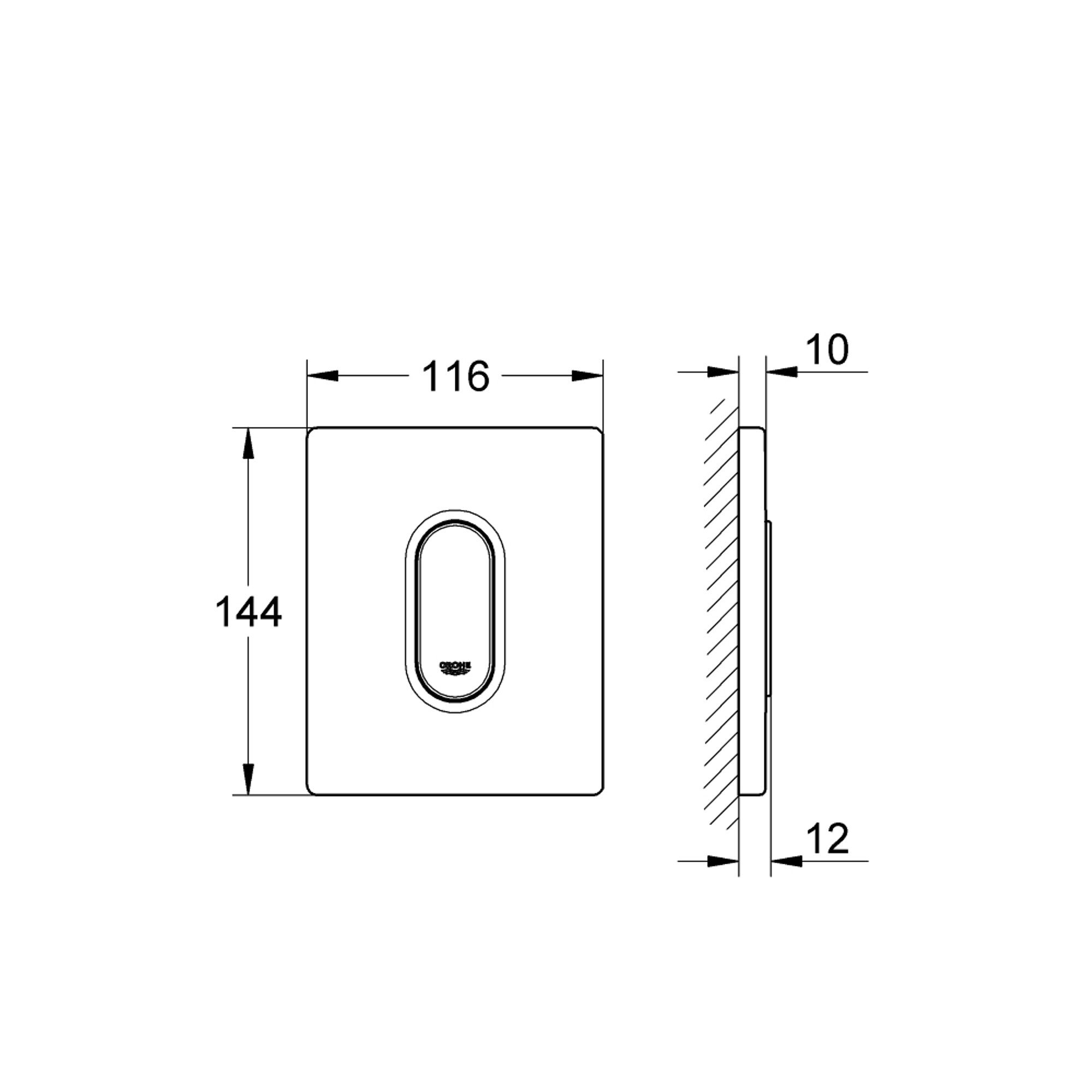 Grohe Arena Cosmopolitan Kumanda Paneli Krom 38857000