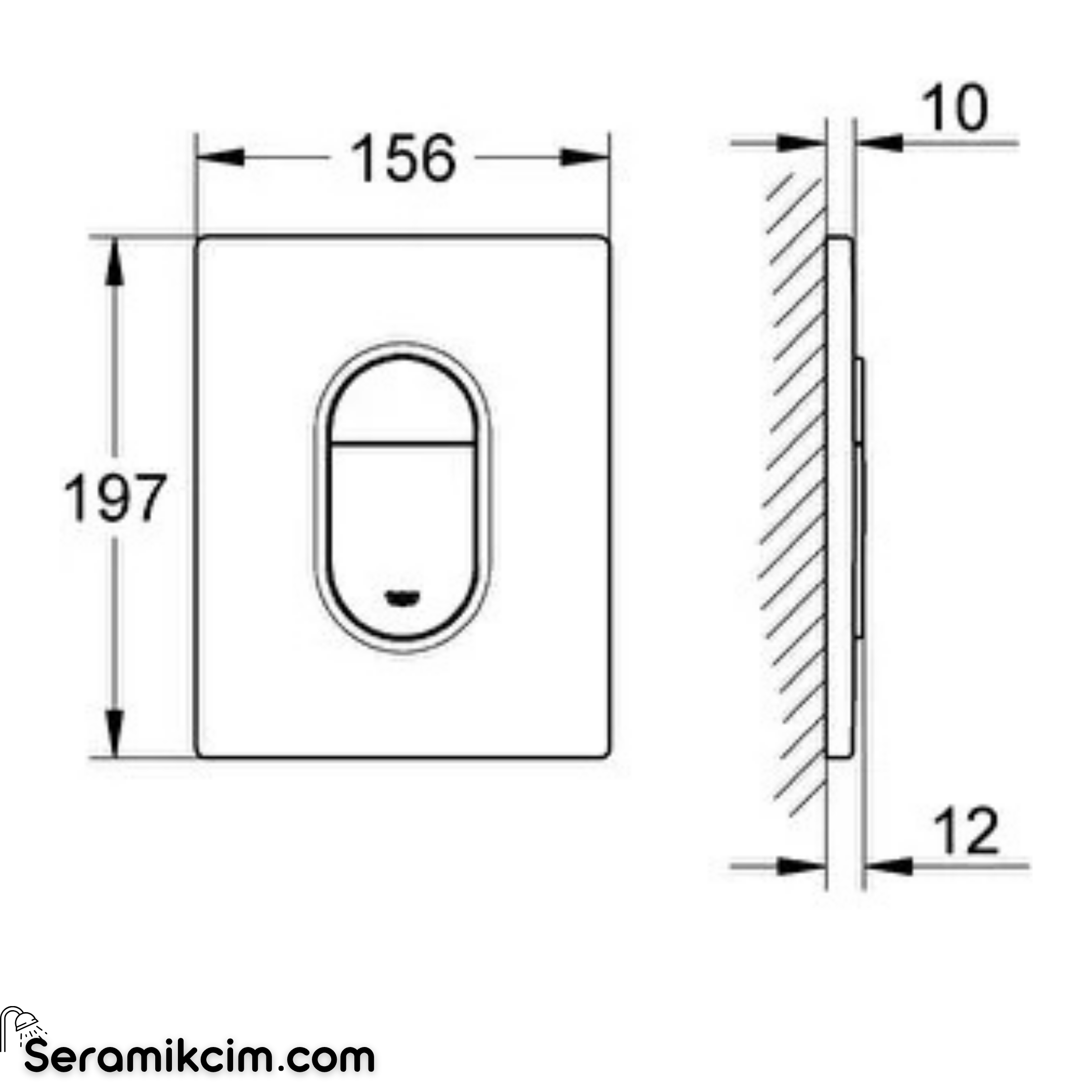 Grohe Arena Cosmopolitan Kumanda paneli 38844000
