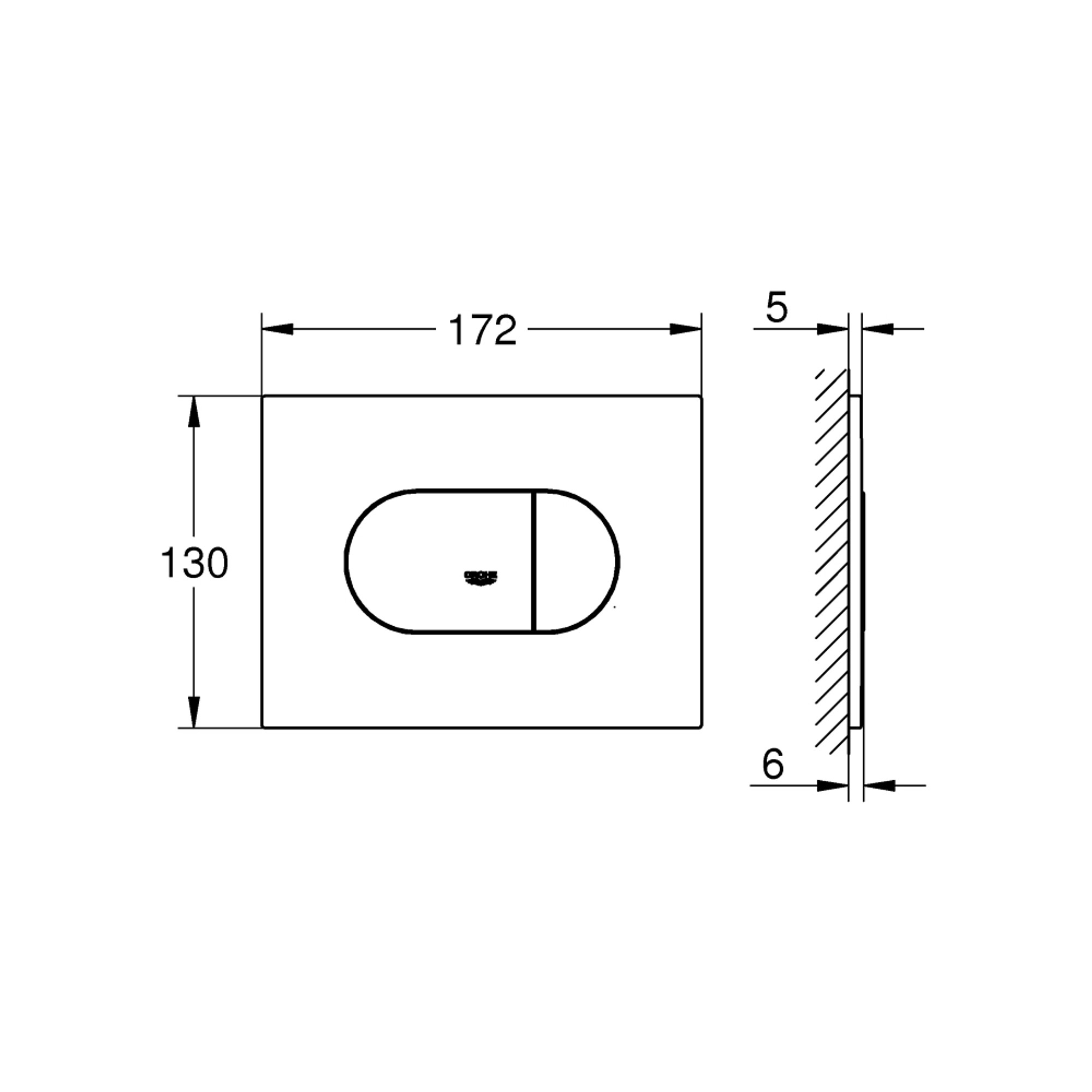 Grohe Arena Cosmopolitan S Kumanda Paneli Krom 37973000