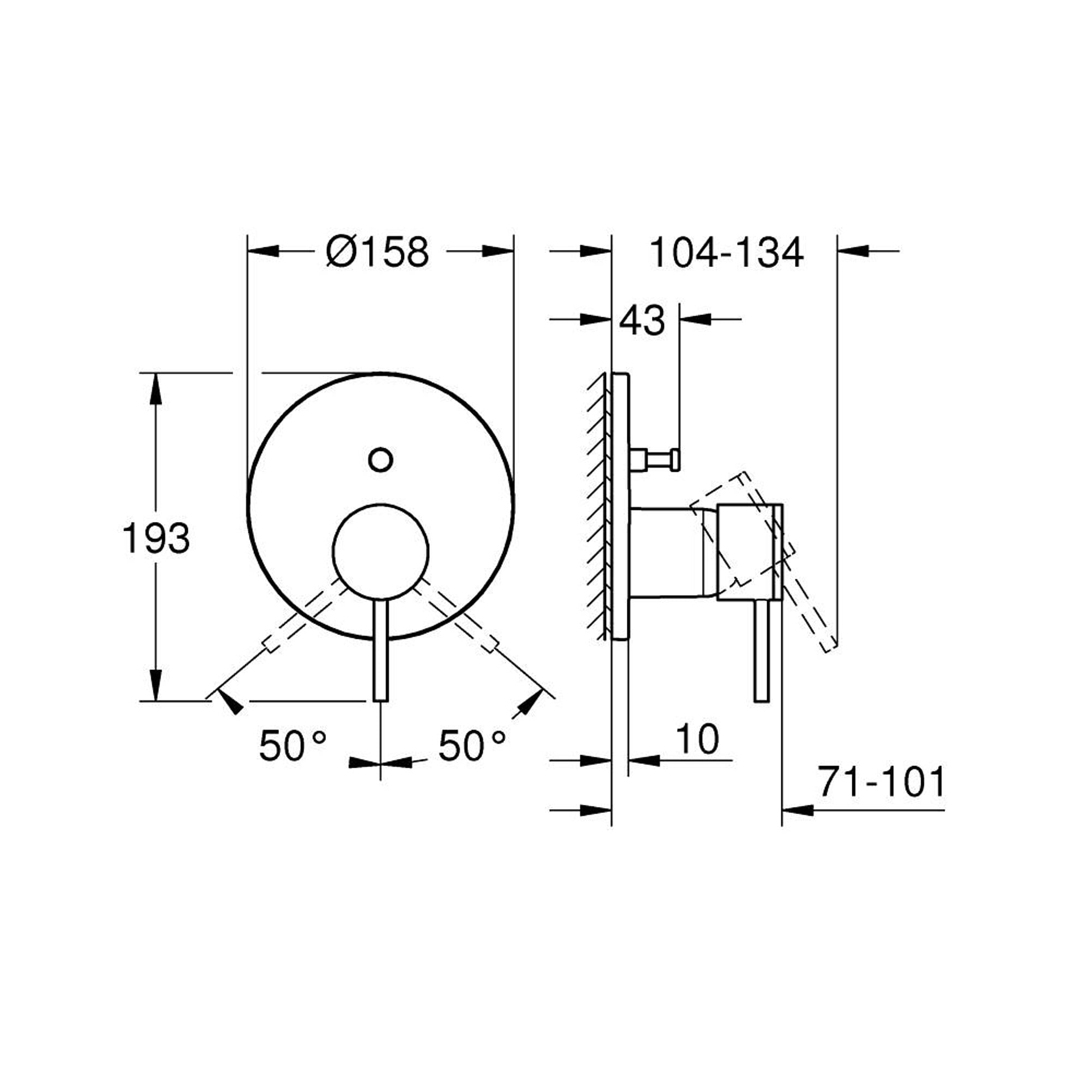 Grohe Atrio 2 Yollu Yönlendiricili Batarya Paslanmaz Çelik 24355DC0