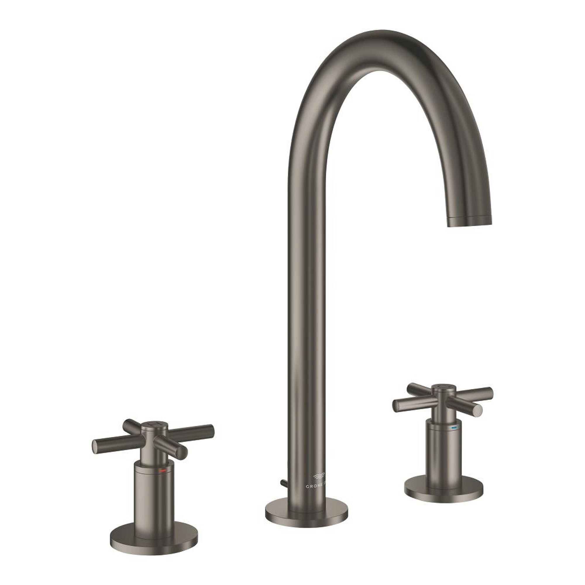 Grohe Atrio 3 Delikli Lavabo Bataryası L Boy Saten Antrasit (Satin Graphite) 20643MG0