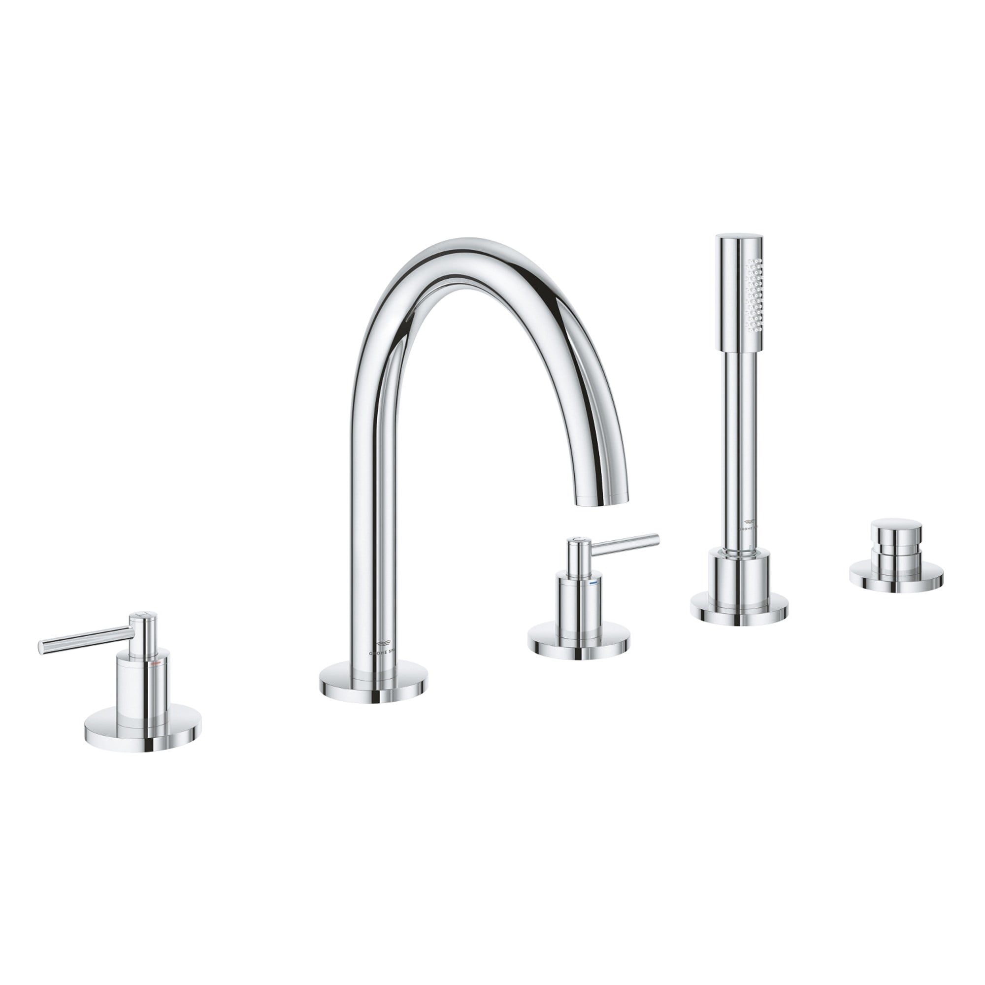 Grohe Atrio 5 Delikli Banyo Bataryası Seti Krom 29407000