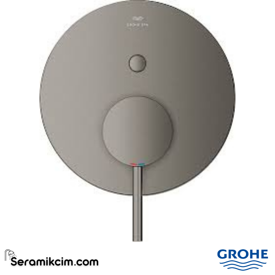 Grohe Atrio Ankastre Banyo/Duş Bataryası (Sıva Üstü Grubu) Fırçalı Sert Grafit 24355AL0 - 24355AL0