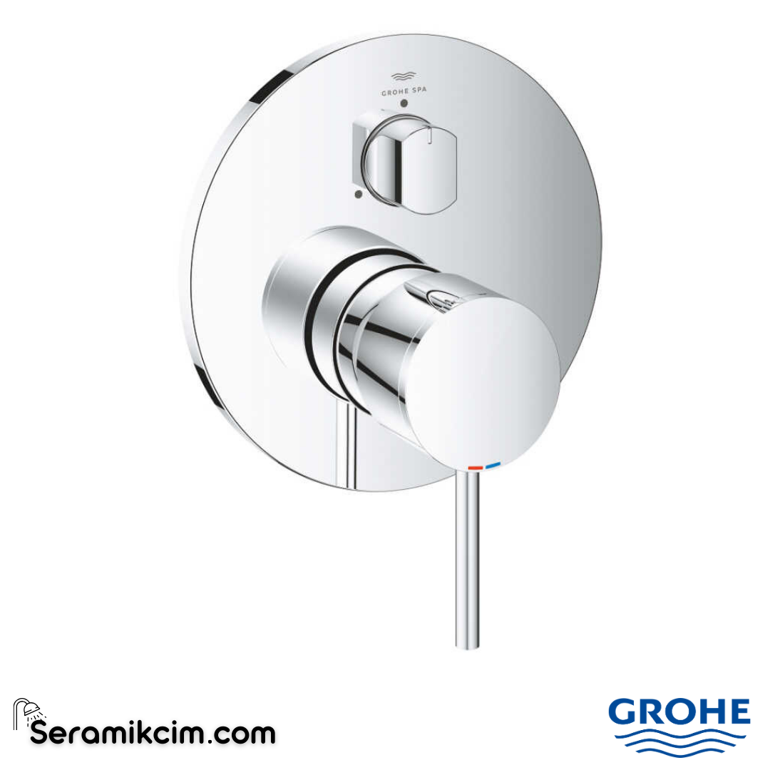 Grohe Atrio Ankastre Banyo/Duş Bataryası (Sıva Üstü Grubu) 3 Yollu Krom 24356000 - 24356000