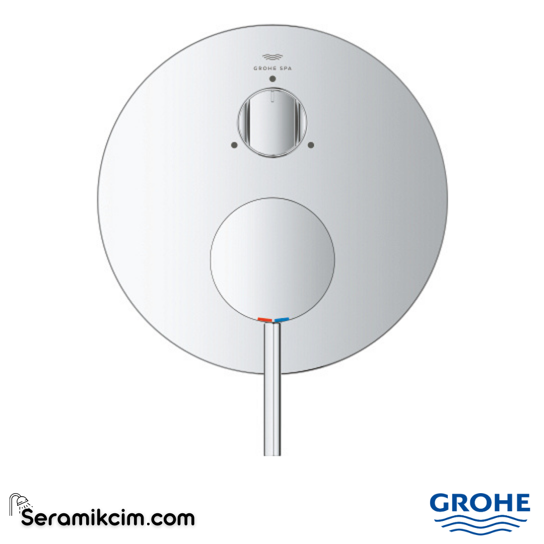 Grohe Atrio Ankastre Banyo/Duş Bataryası (Sıva Üstü Grubu) 3 Yollu Krom 24356000 - 24356000