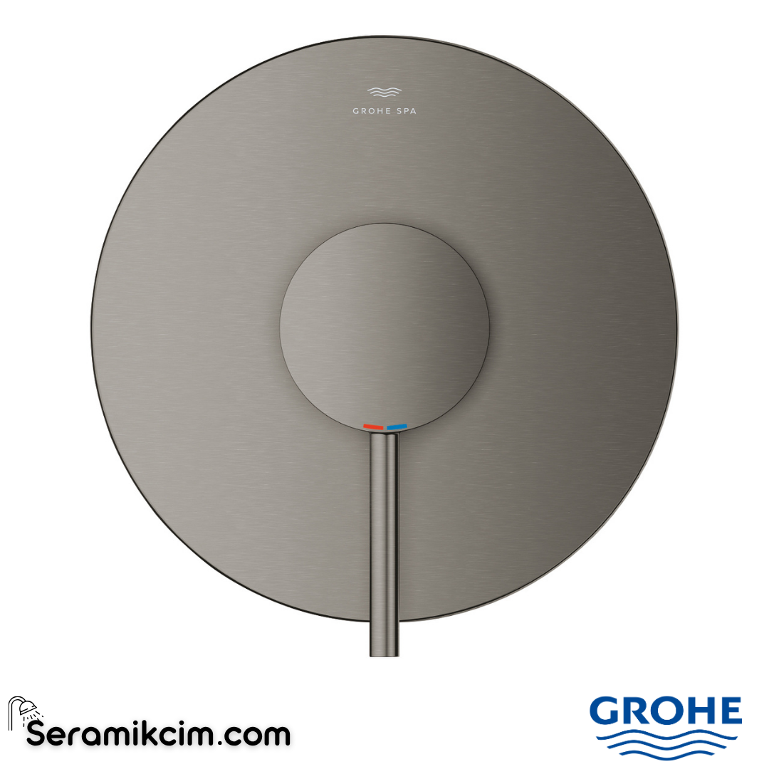 Grohe Atrio Ankastre Duş Bataryası (Sıva Üstü Grubu), Fırçalı Sert Grafit 24354AL0