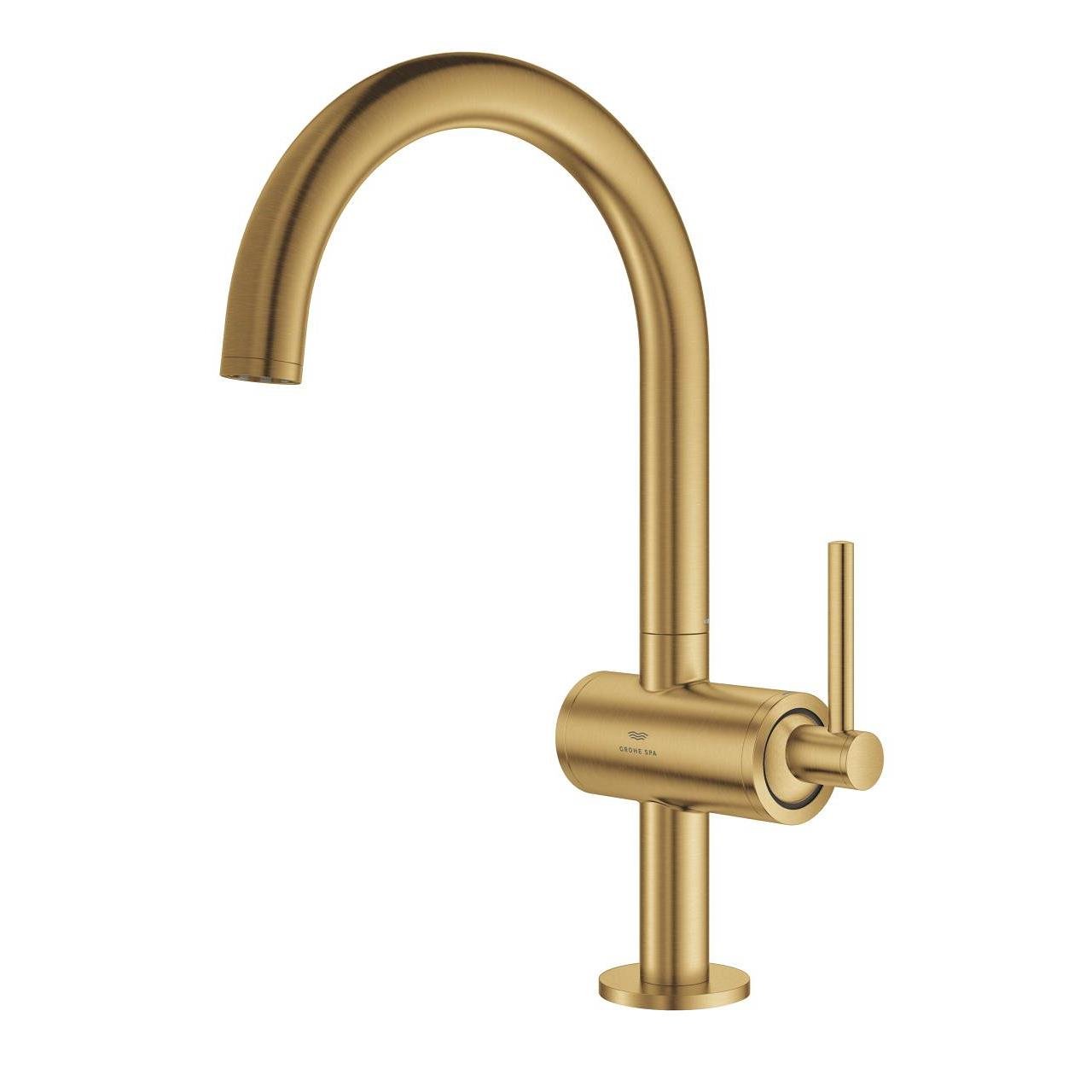 Grohe Atrio Çanak Lavabo Bataryası (L-Boy), Fırçalı Altın 24362GN0