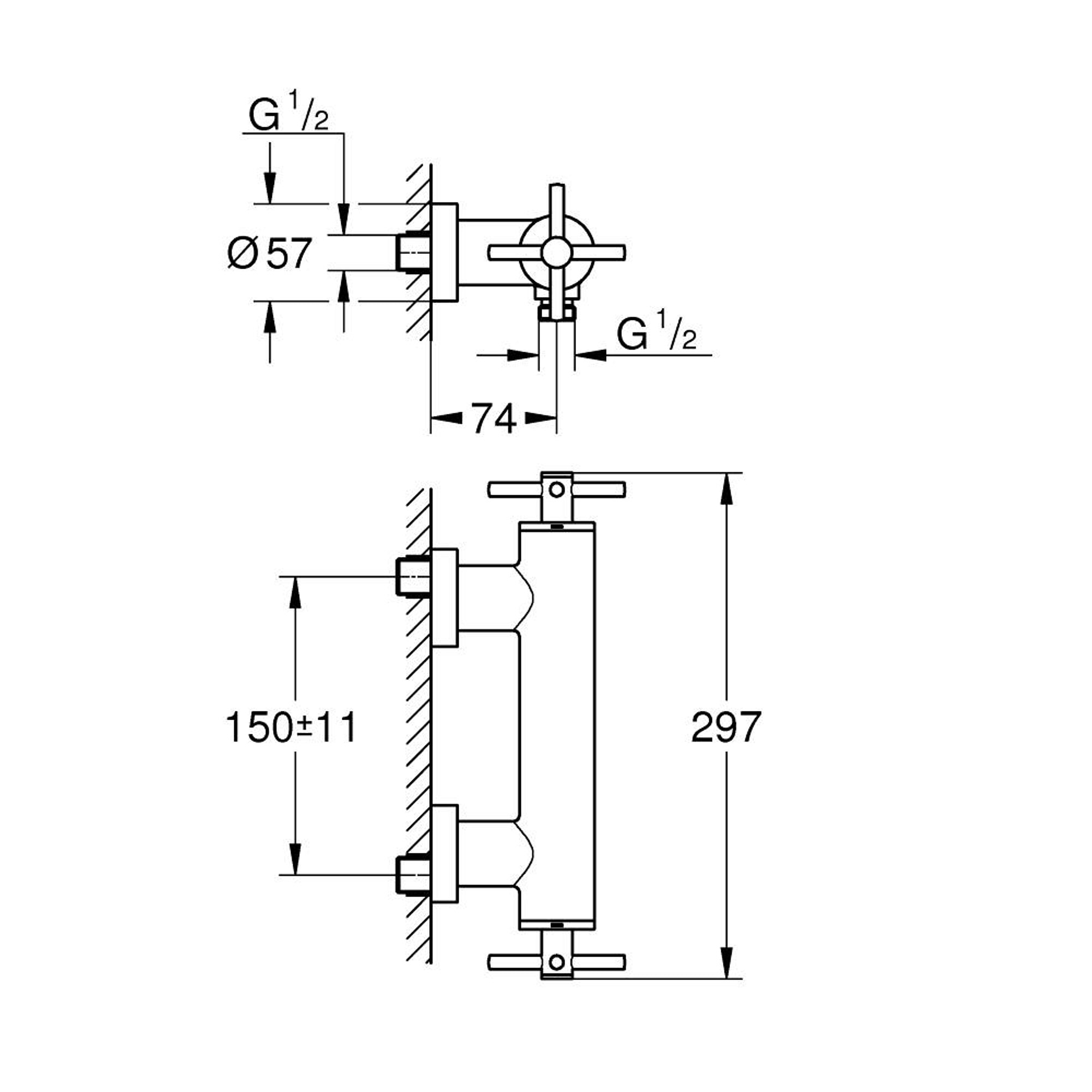 Grohe Atrio Duş Bataryası Paslanmaz Çelik 26895DC0