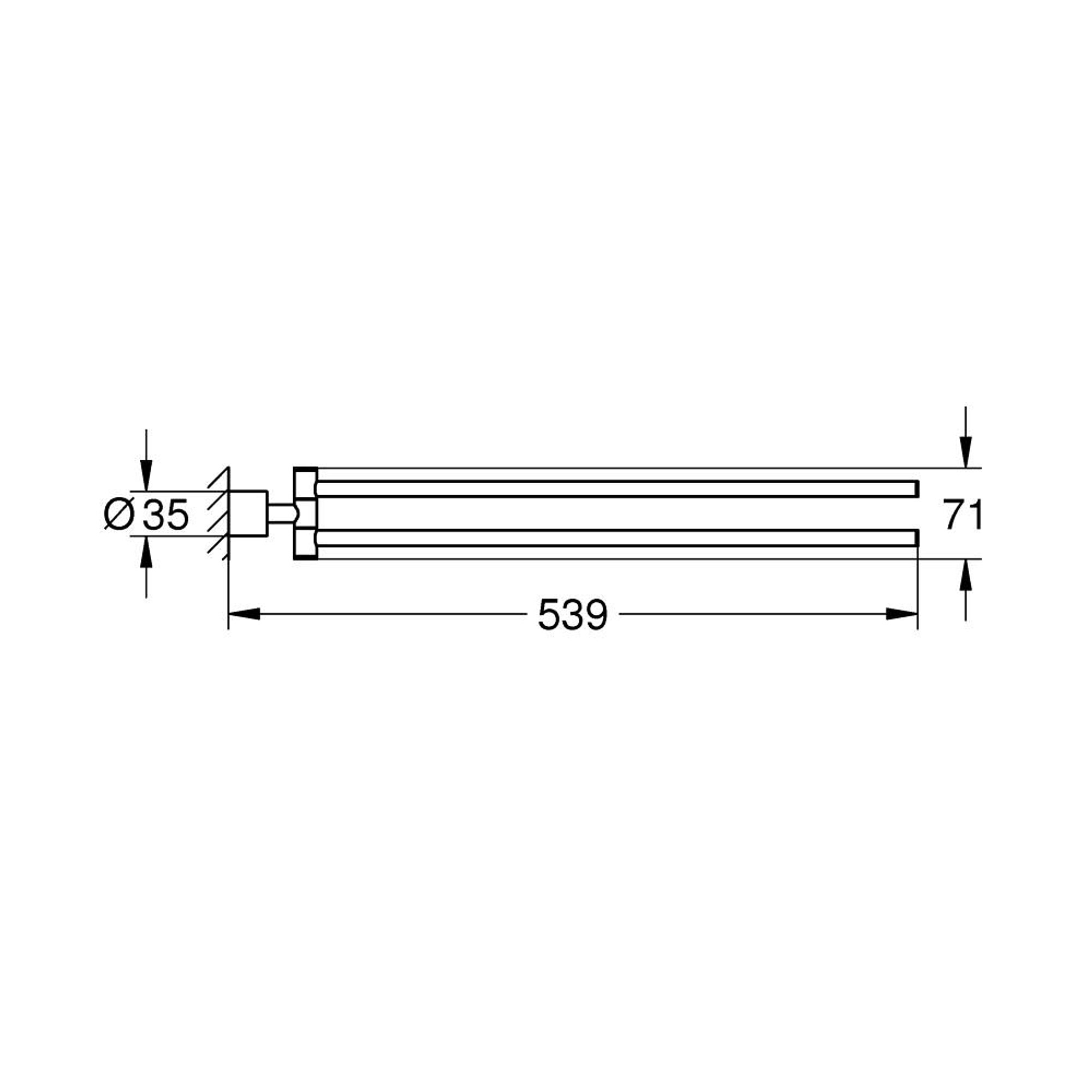 Grohe Atrio Havluluk Fırçalı Sert Grafit 40888AL0