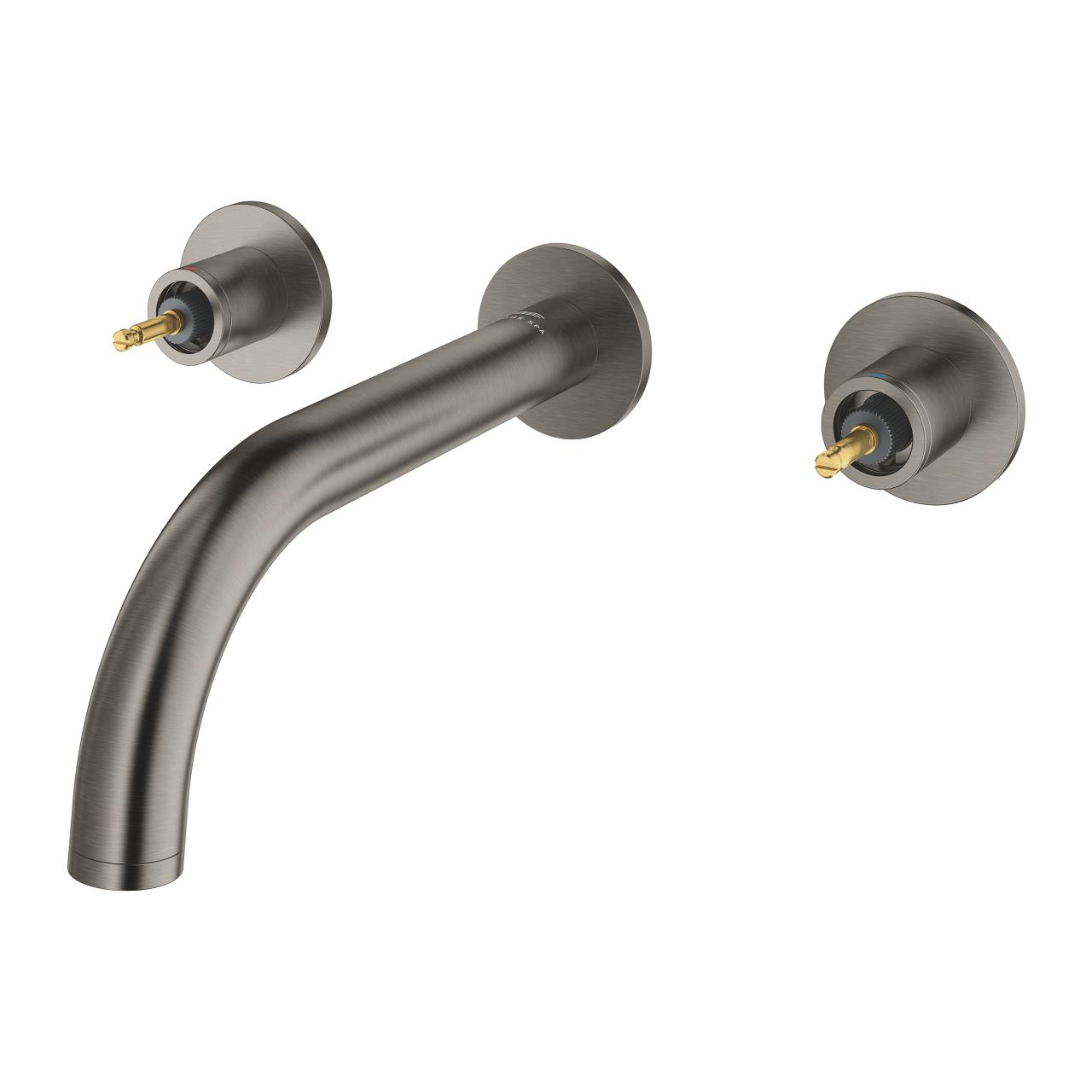 Grohe Atrio Private Collection 3 Delikli Ankastre Lavabo Bataryası (Sıva Üstü Grubu) Fırçalı Sert Grafit 20587AL0