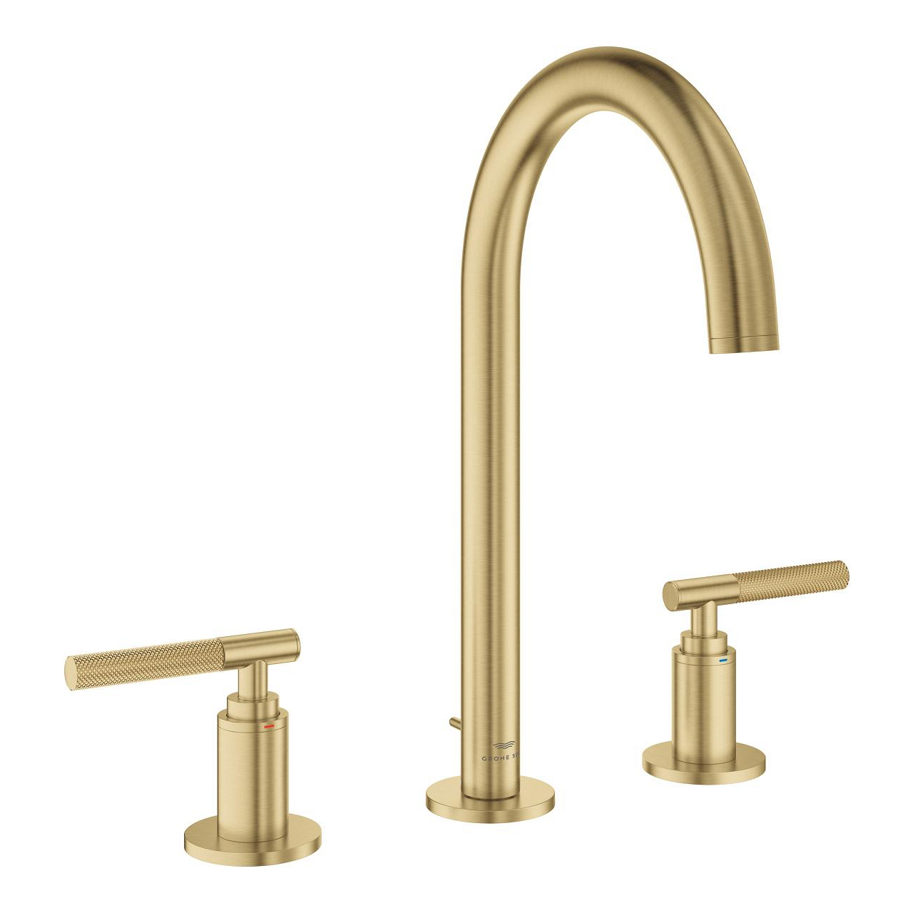 Grohe Atrio Private Collection 3 Delikli Ankastre Sifon Kumandalı Lavabo Bataryası (L-Boy), Fırçalı Altın 20593GN0