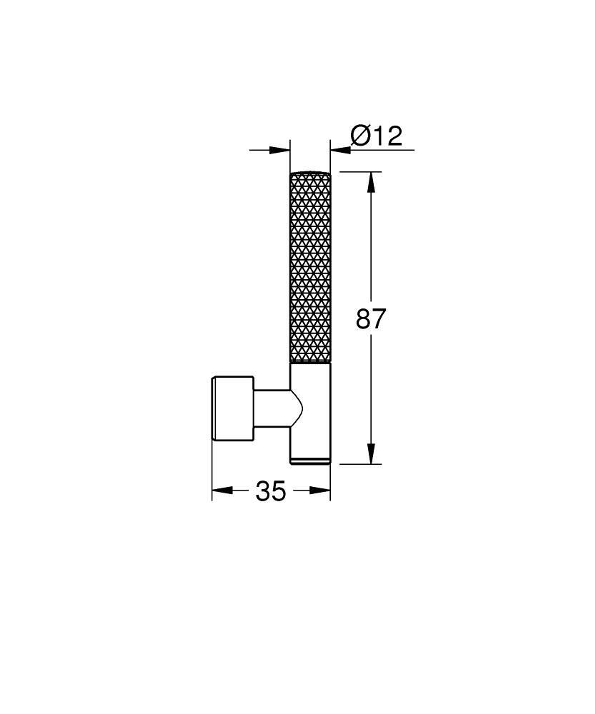 Grohe Atrio Private Collection Duvardan Ankastre Lavabo Bataryası İçin Kulp, Parlak Altın 48646GL0