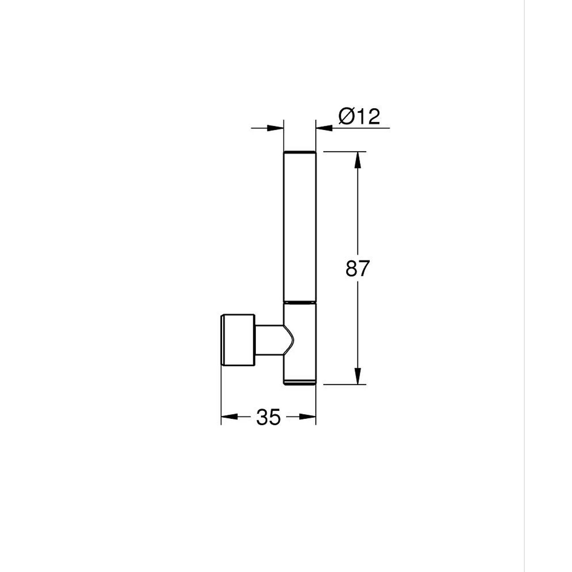Grohe Atrio Private Collection Duvardan Ankastre Lavabo Bataryası İçin Kulp, Paslanmaz Çelik 48458DC0