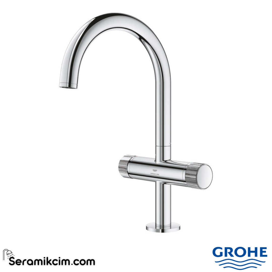 Grohe Atrio Private Collection Yüksek Lavabo Bataryası (L-Boy), Krom 21138000 - 21138000