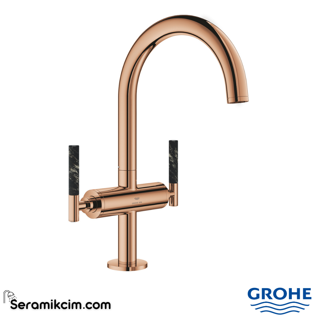 Grohe Atrio Private Collection Yüksek Lavabo Bataryası (L-Boy), Parlak Bakır 21134DA0 - 21134DA0