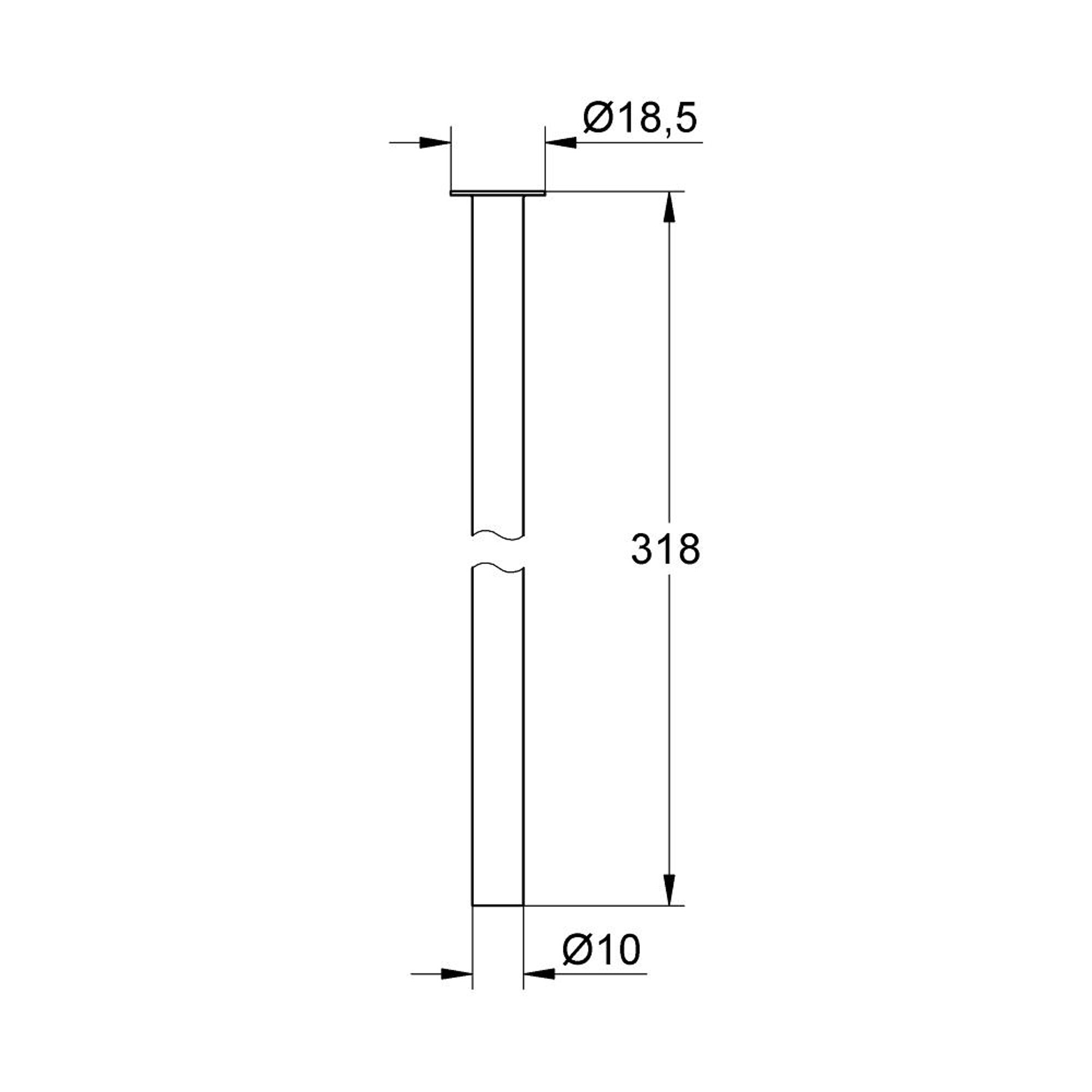 Grohe Bakır Boru Krom 12803000