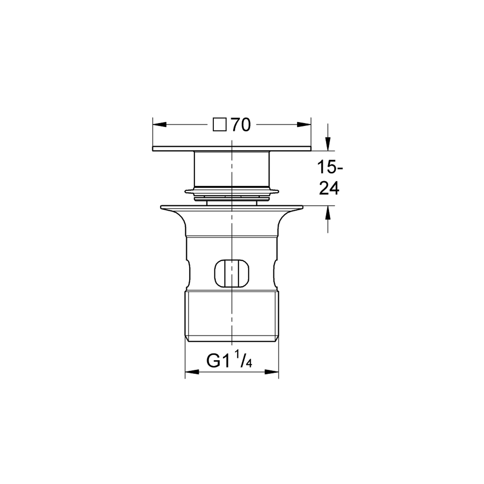 Grohe Bas Aç Tapalı Gider Seti Krom 40565000
