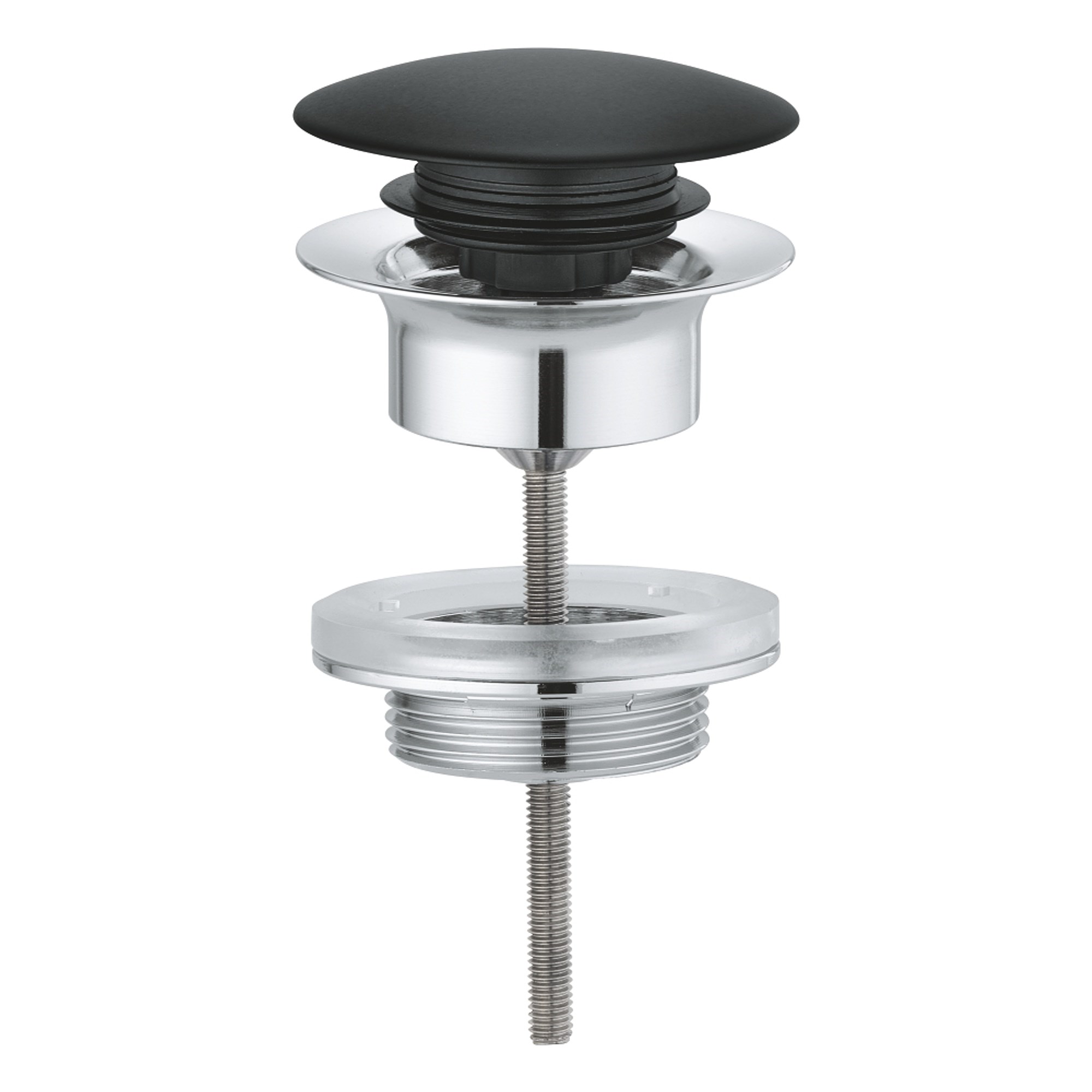 Grohe Bas Aç Tapalı Gider Seti Velvet Black Siyah 65807KS0