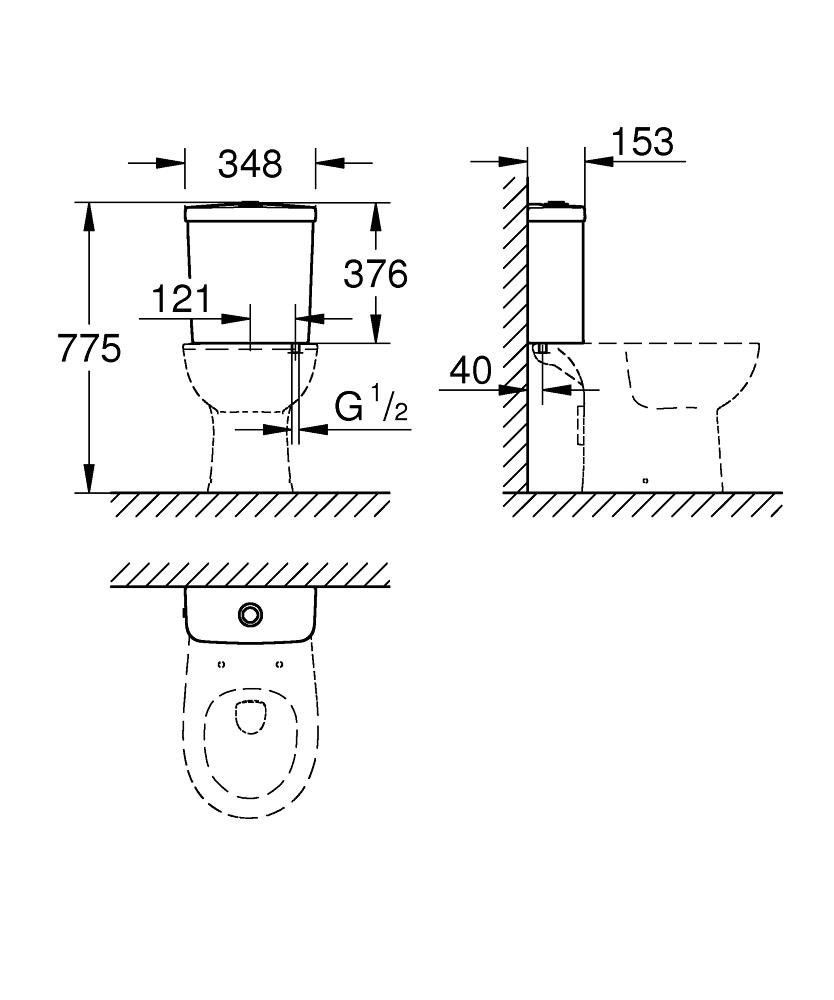 Grohe Bau Ceramic Rezervuar 39436000
