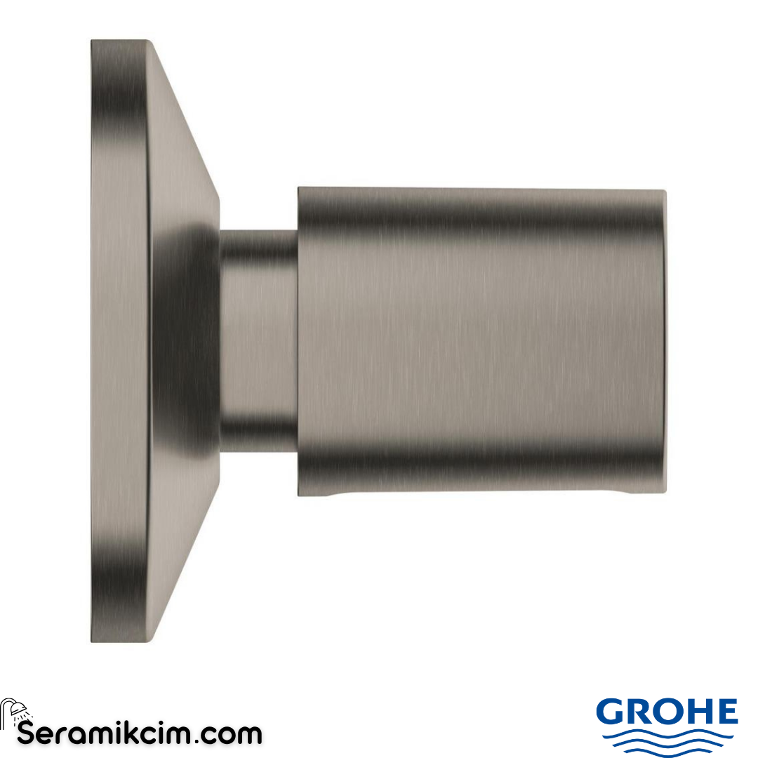 Grohe Bau Cosmopolitan Ankastre Stop Valf, Fırçalı Sert Grafit (Sıva Üstü Grubu) 19917AL0