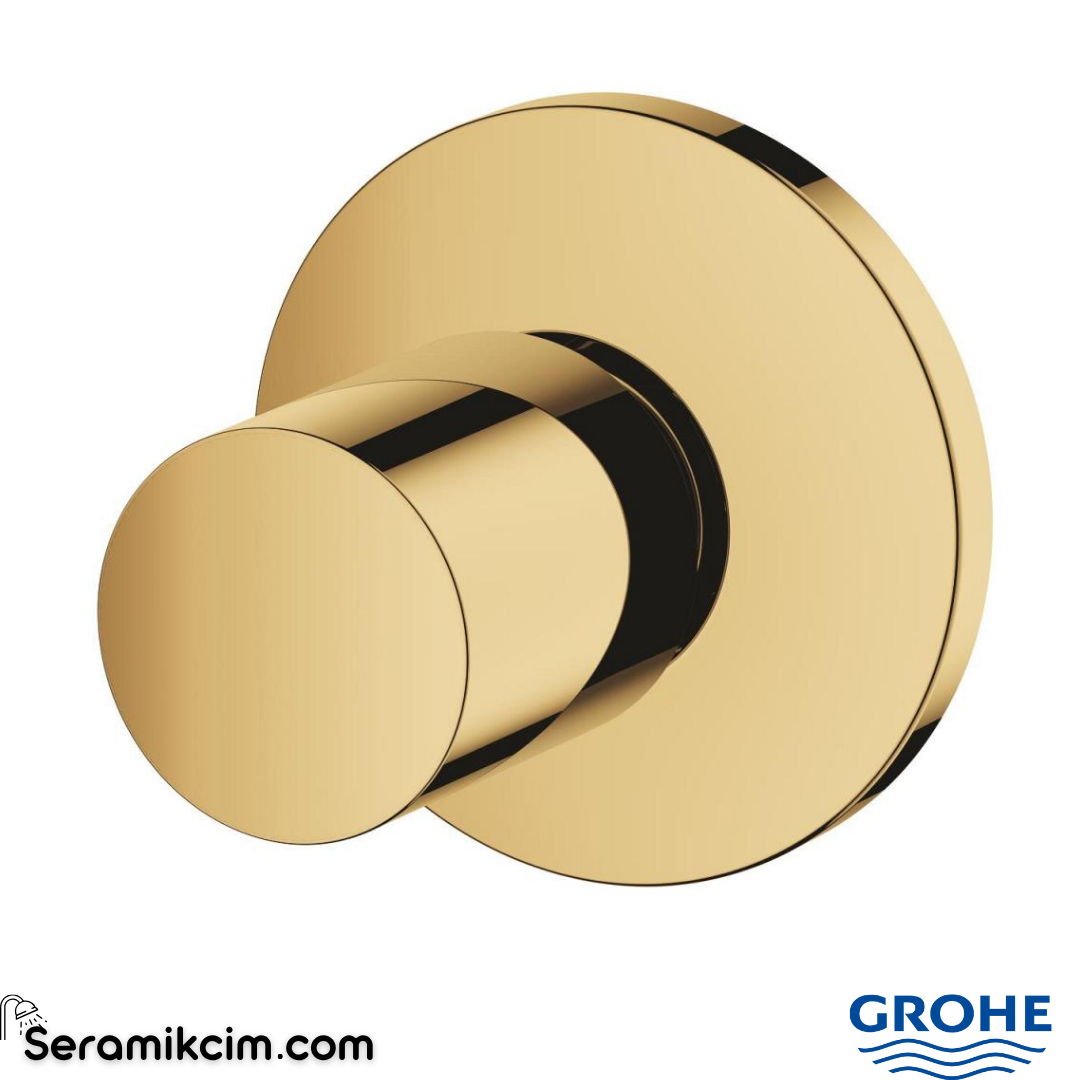 Grohe Bau Cosmopolitan Ankastre Stop Valf, Parlak Altın (Sıva Üstü Grubu) 19917GL0